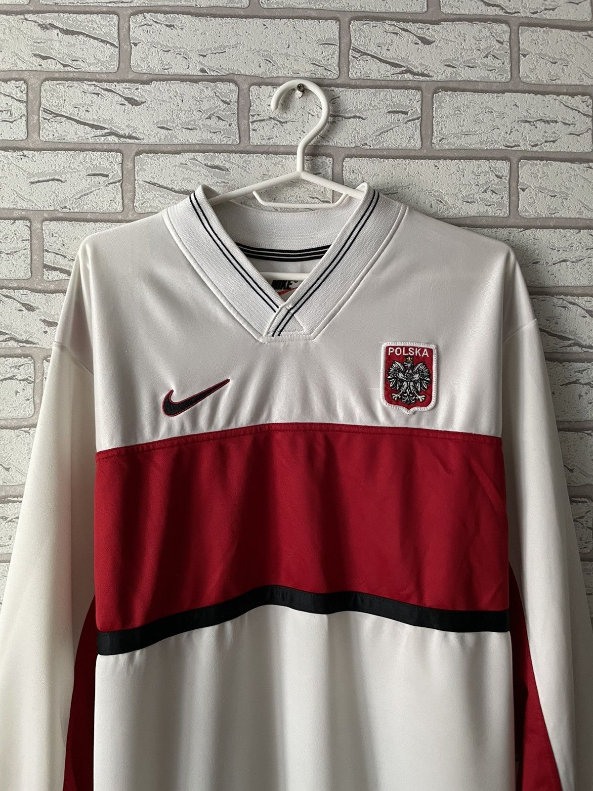 Nike × Vintage RARE Poland 1998 2000 Long Sleeve Football Soccer Jersey Size US XL / EU 56 / 4 - 3 Thumbnail