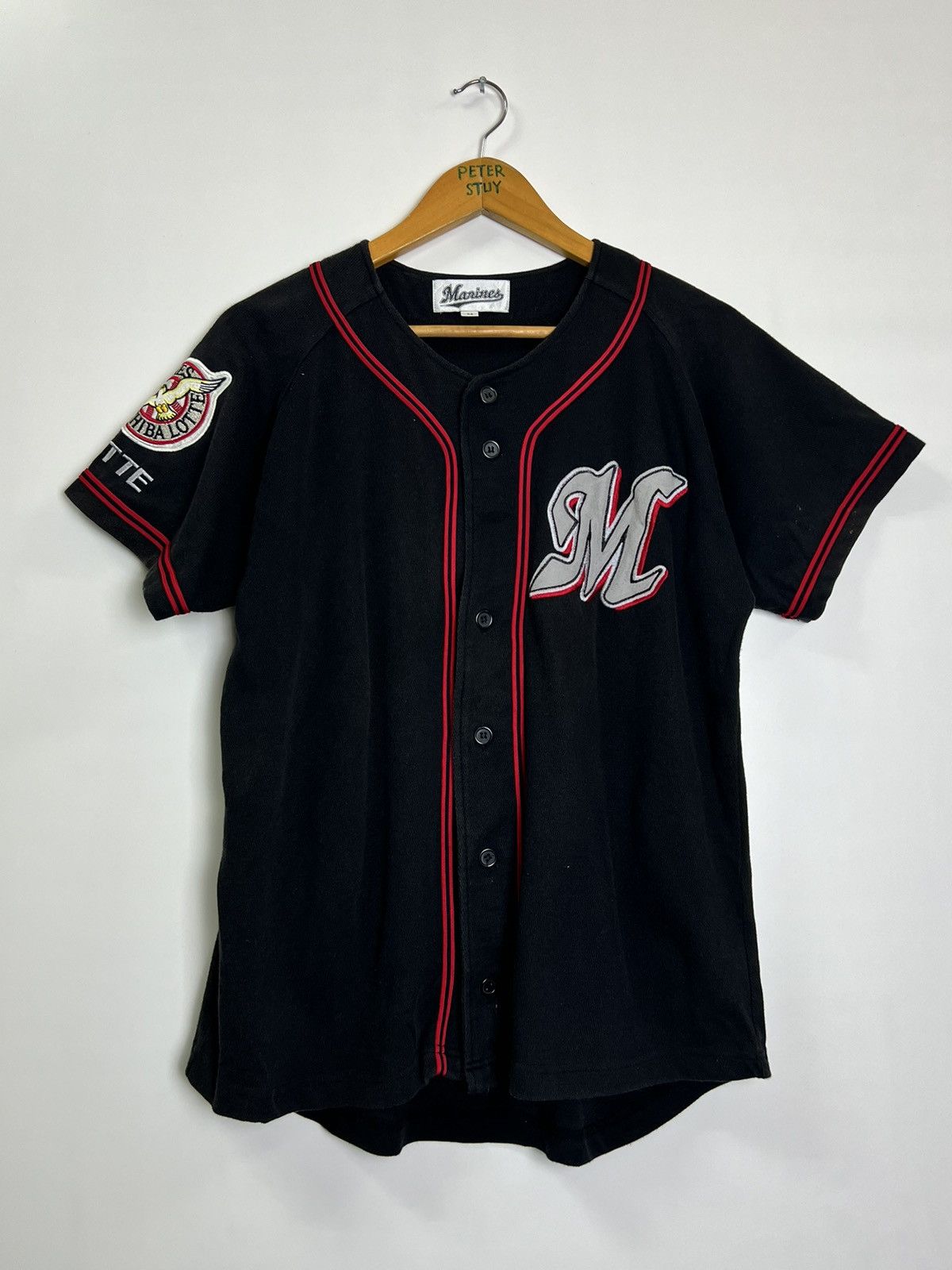 image of Marines Mlb Shirt in Black, Men's (Size Medium)