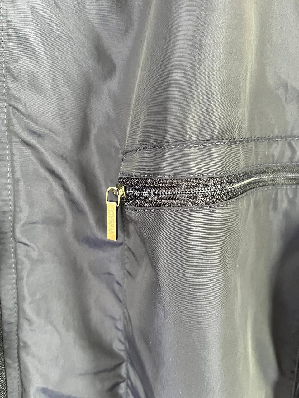 Versace Versace Navy Blue Hooded Windbreaker Jacket Zip Pockets Men Size US S / EU 44-46 / 1 - 6 Thumbnail