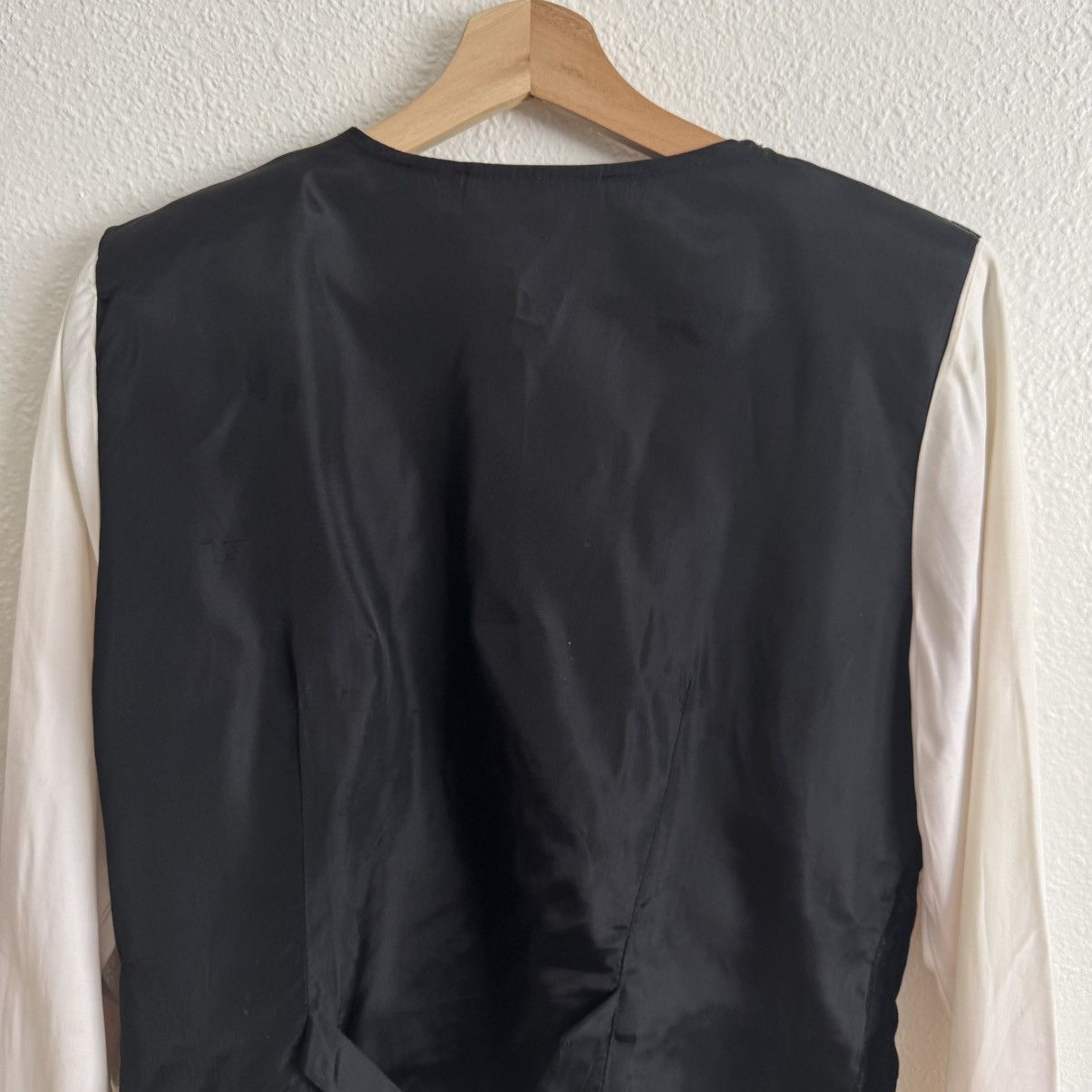 Vintage TRÈS PAQUETTE Vintage Black White Velvet Button Up Blouse Size M / US 6-8 / IT 42-44 - 13 Thumbnail