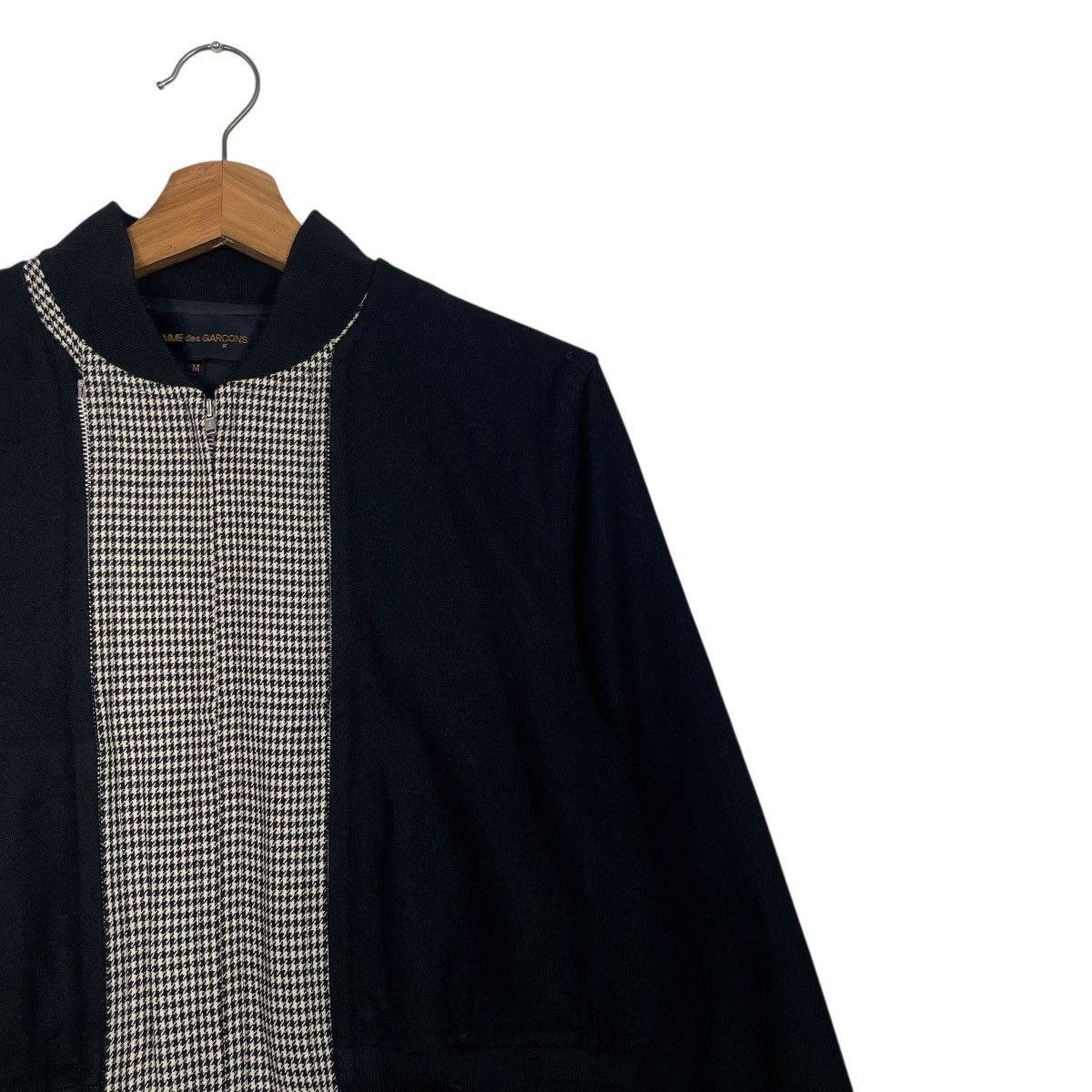 Comme des Garcons AD1989 Comme Des Garcons Double Layer Houndstooth Bomber Size US S / EU 44-46 / 1 - 6 Thumbnail