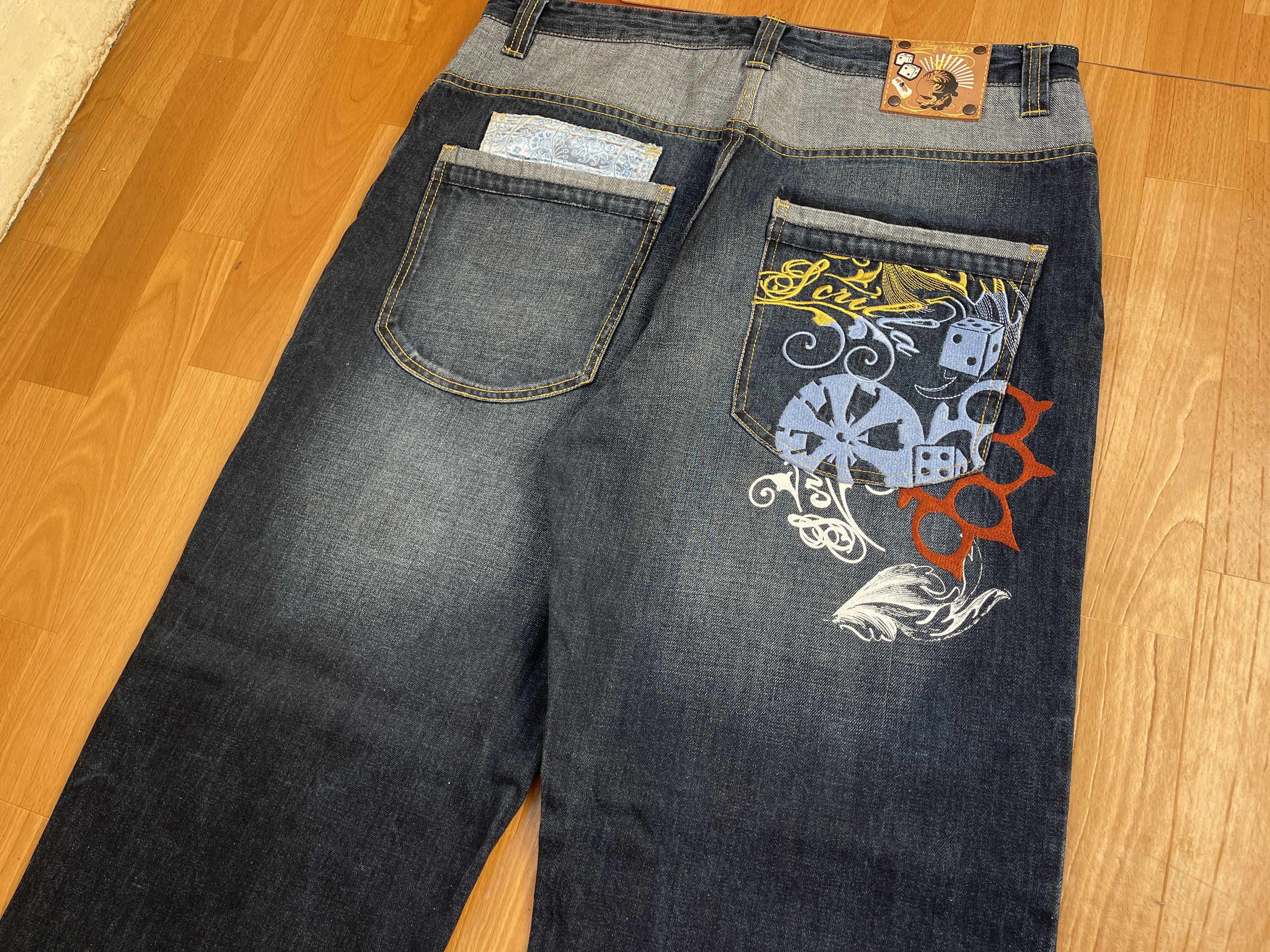 Wu-Tang Clan Johnny Blaze jeans, Wu Wear, vintage hip hop baggy, 90s 38 Size US 38 / EU 54 - 5 Thumbnail