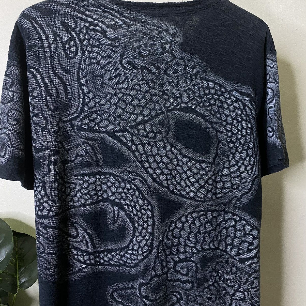 Affliction × Ed Hardy × Vintage Vintage Y2K Grass Hither Dragon Detailing ED Hardy Style Tee Size US L / EU 52-54 / 3 - 2 Thumbnail
