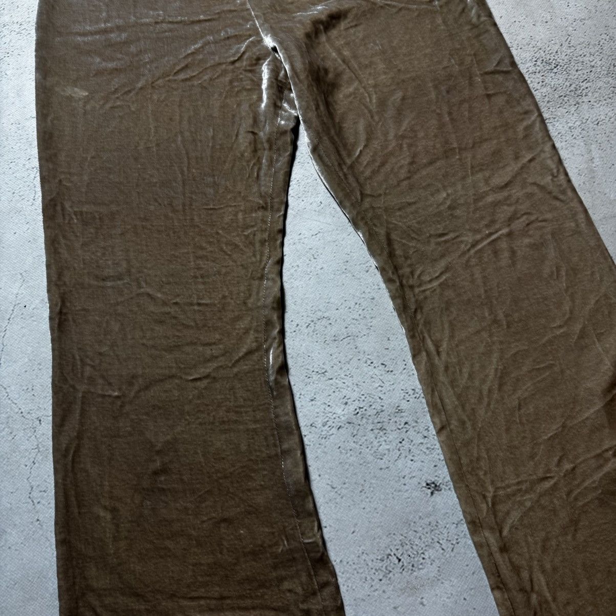 Roberto Cavalli vintage flared distressed class roberto cavalli velour pants Size 30" / US 8 / IT 44 - 7 Thumbnail