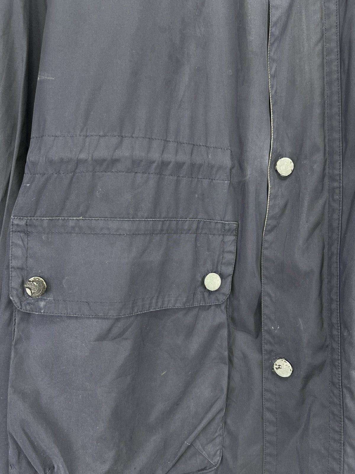 Burberry Vintage 90s Burberry Luxury Rare Zip Up Trashed Jacket Size US M / EU 48-50 / 2 - 17 Thumbnail