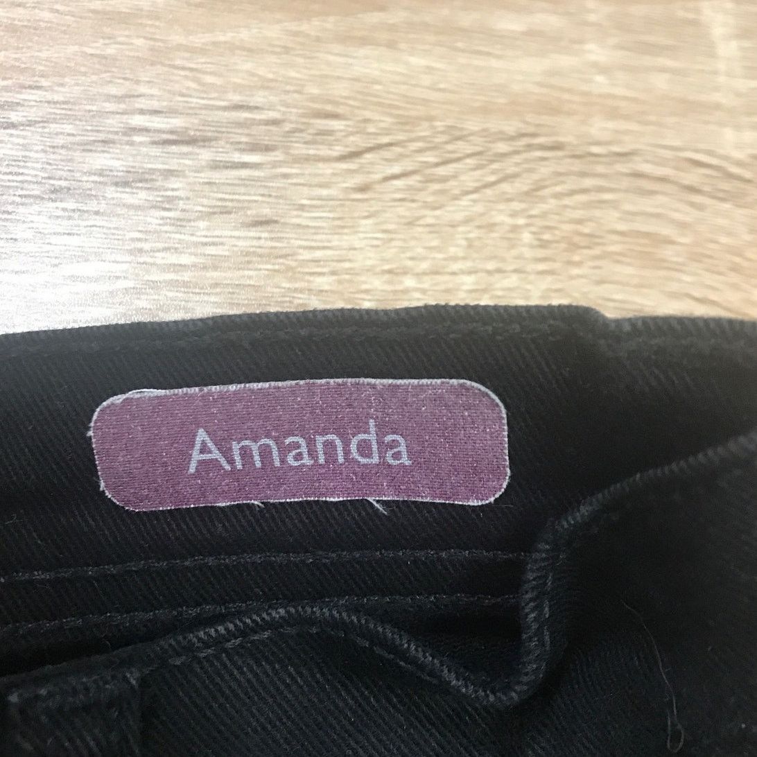 Gloria Vanderbilt Gloria Vanderbilt Amanda Black Denim Jean 4P Size 28" / US 6 / IT 42 - 4 Thumbnail
