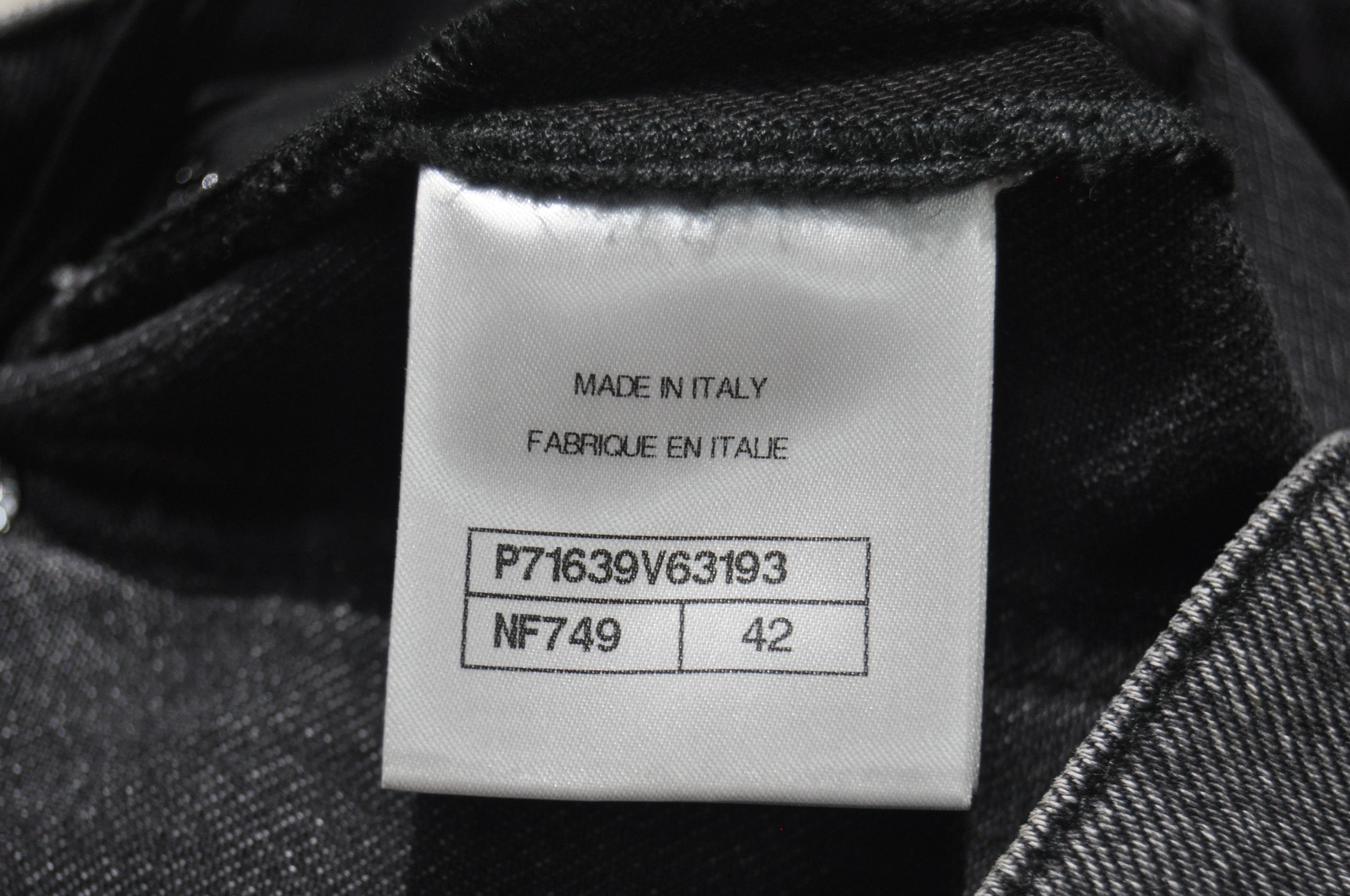 Chanel Chanel - F/W 21 - Silver CC Logo Denim Jean Size 28" / US 6 / IT 42 - 11 Thumbnail