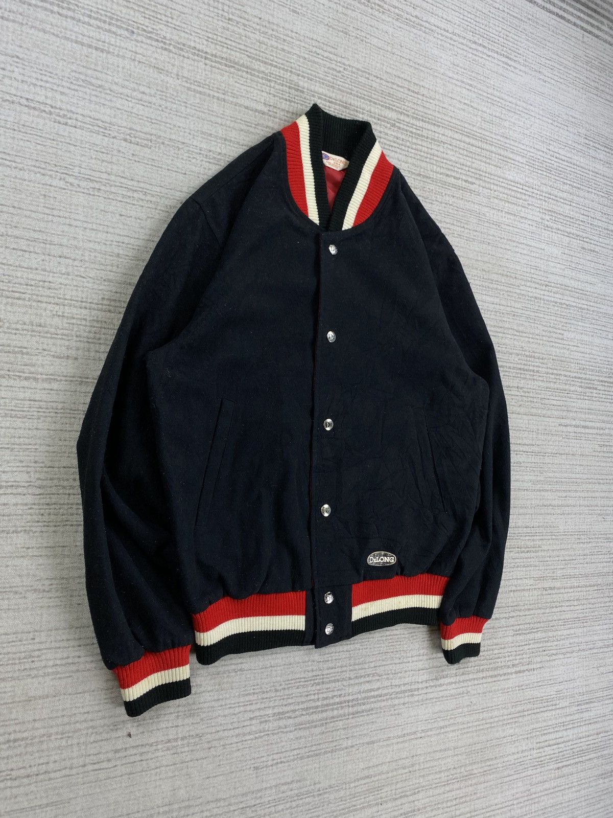 Delong × Vintage Vintage Delong Fullbutton Varsity Style Jacket Size US M / EU 48-50 / 2 - 3 Thumbnail