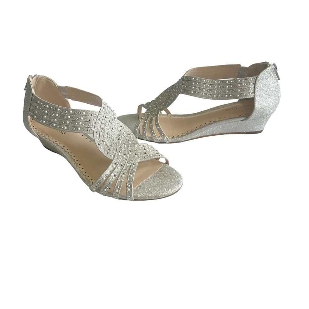 Other Charter Club Ginifur embellished wedge sandals women's 7.5 Size US 7.5 / IT 37.5 - 6 Thumbnail