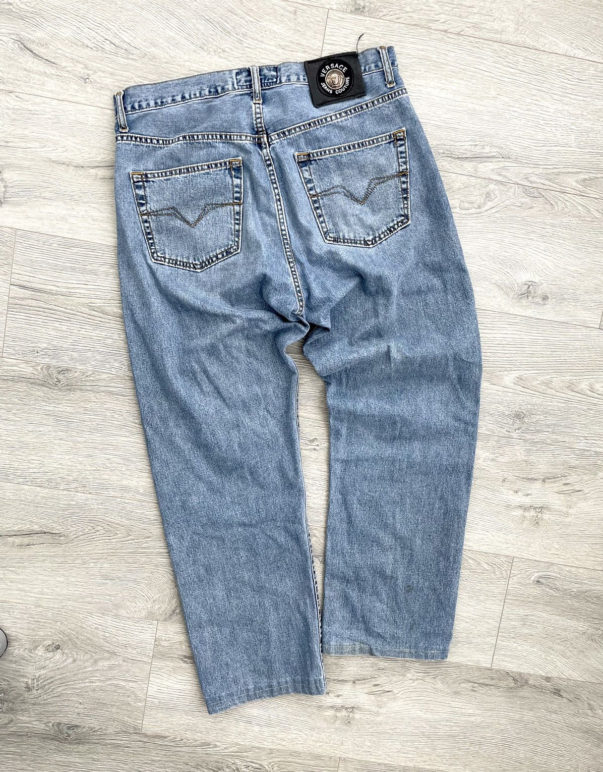 Designer × Versace Jeans Couture × Vintage Vintage Versace Archive Denim Jeans Blue Pants 90s 80s Size US 32 / EU 48 - 1 Thumbnail
