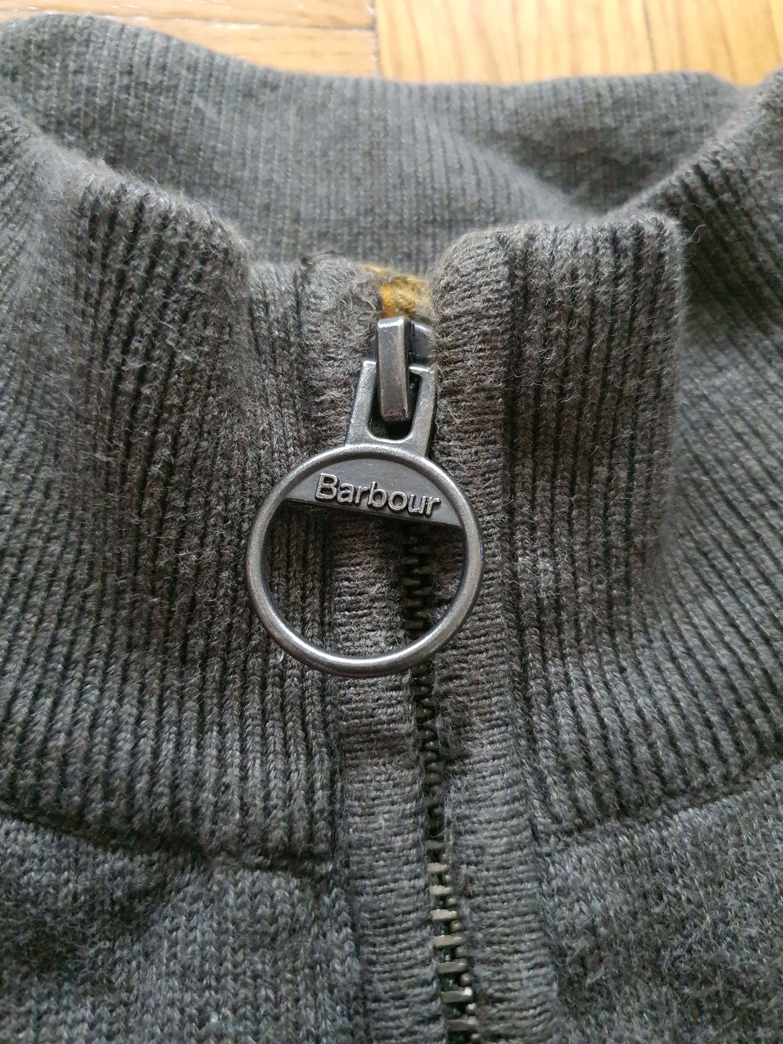 Barbour ''Cotton Half-Zip Jumper'' Sweater Pullover - Olive Marl Size US XXL / EU 58 / 5 - 8 Thumbnail