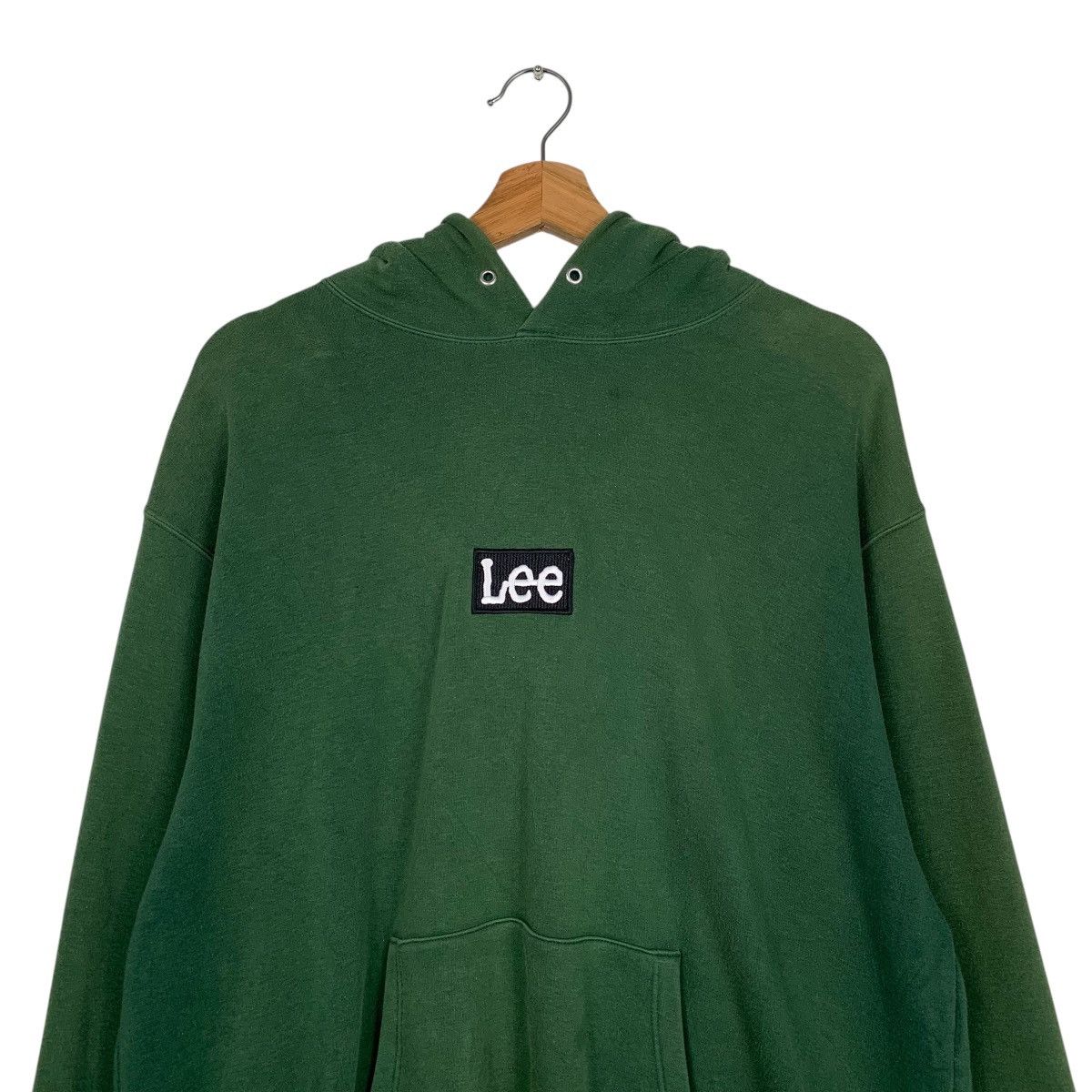 Lee Lee Small Logo Pullover Green Hoodie Size US L / EU 52-54 / 3 - 11 Thumbnail