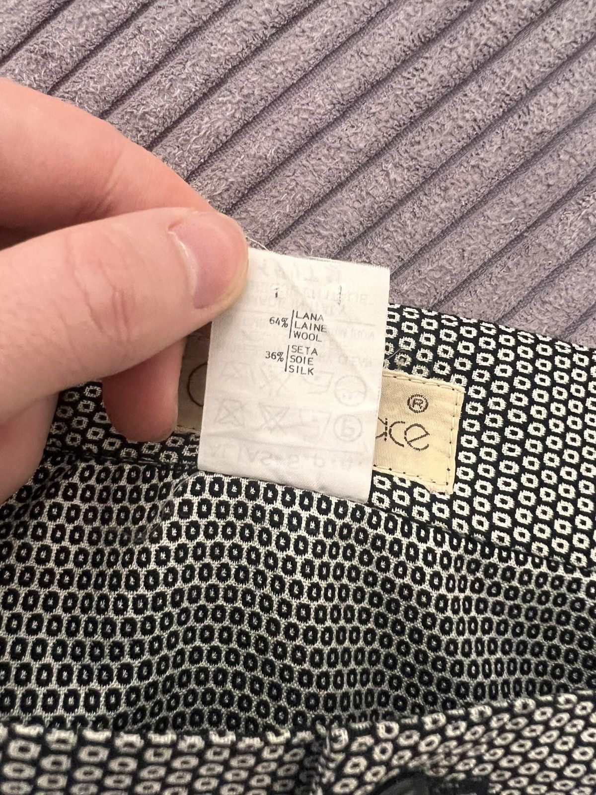 Versace GIANNI VERSACE 80s Vintage Silk Wool Midi Wool Pencil Skirt Size 28" / US 6 / IT 42 - 8 Thumbnail