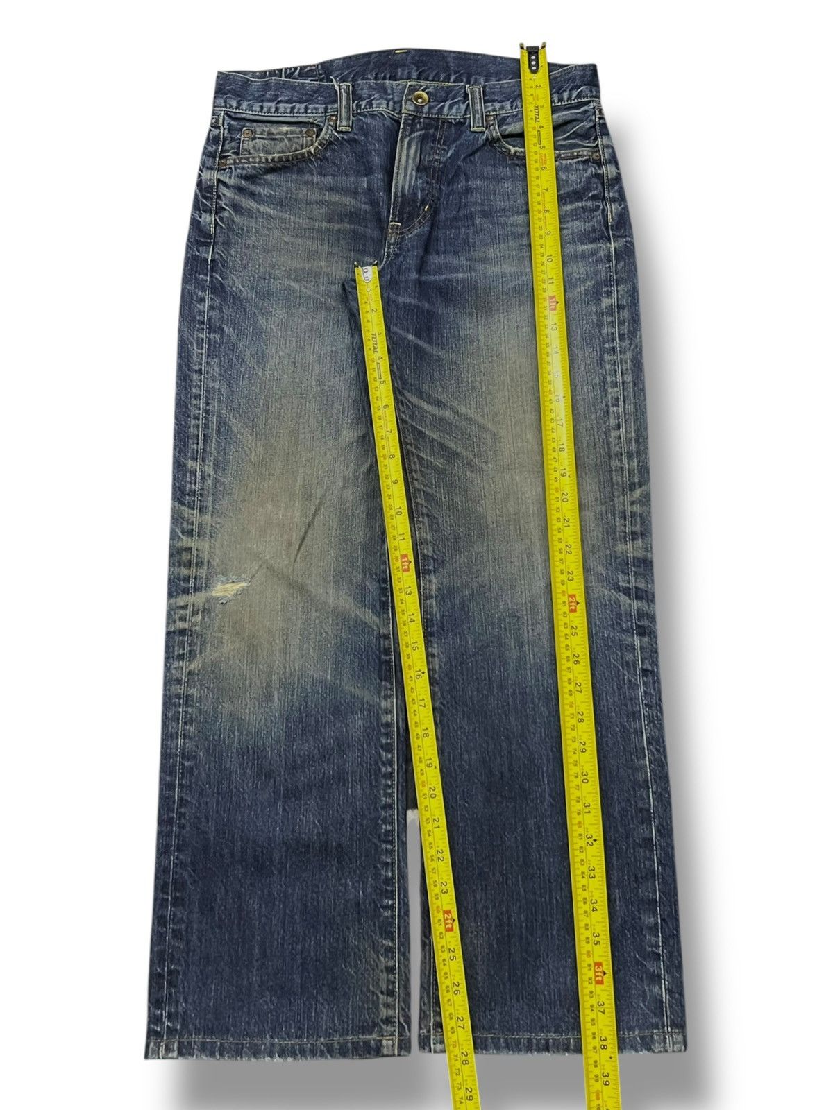Uniqlo Vintage Uniqlo UJ S002 Japan - Faded Mud Wash Jeans Size US 33 - 16 Thumbnail