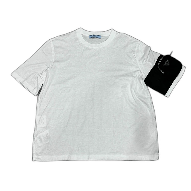 Prada PRADA White Short Sleeve Pocket TShirt -2505 Size US L / EU 52-54 / 3 - 1 Thumbnail