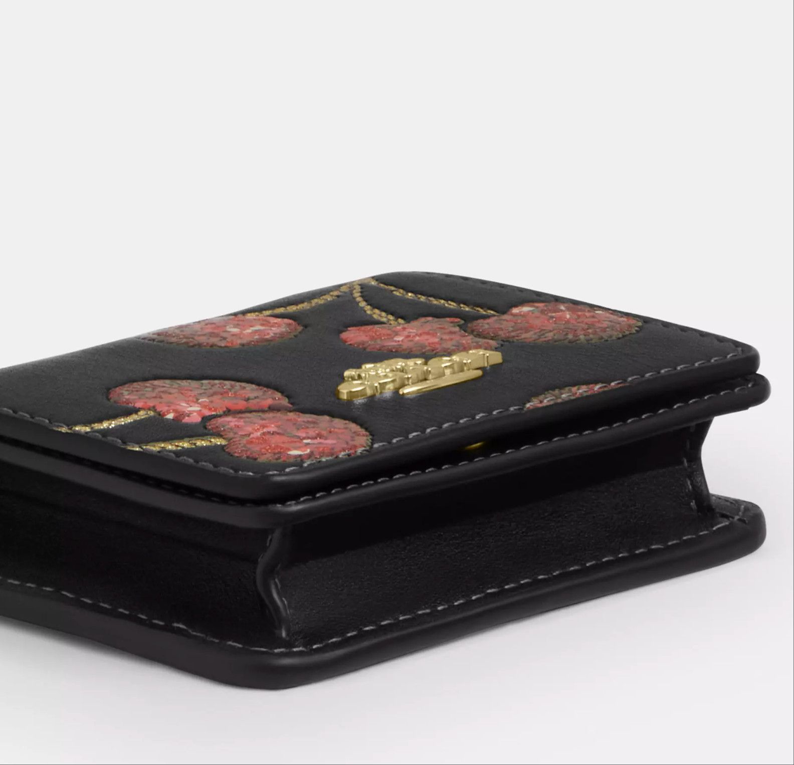 Coach NWT Coach CDE98 Mini Wallet On A Chain With Cherry Print Size ONE SIZE - 12 Thumbnail