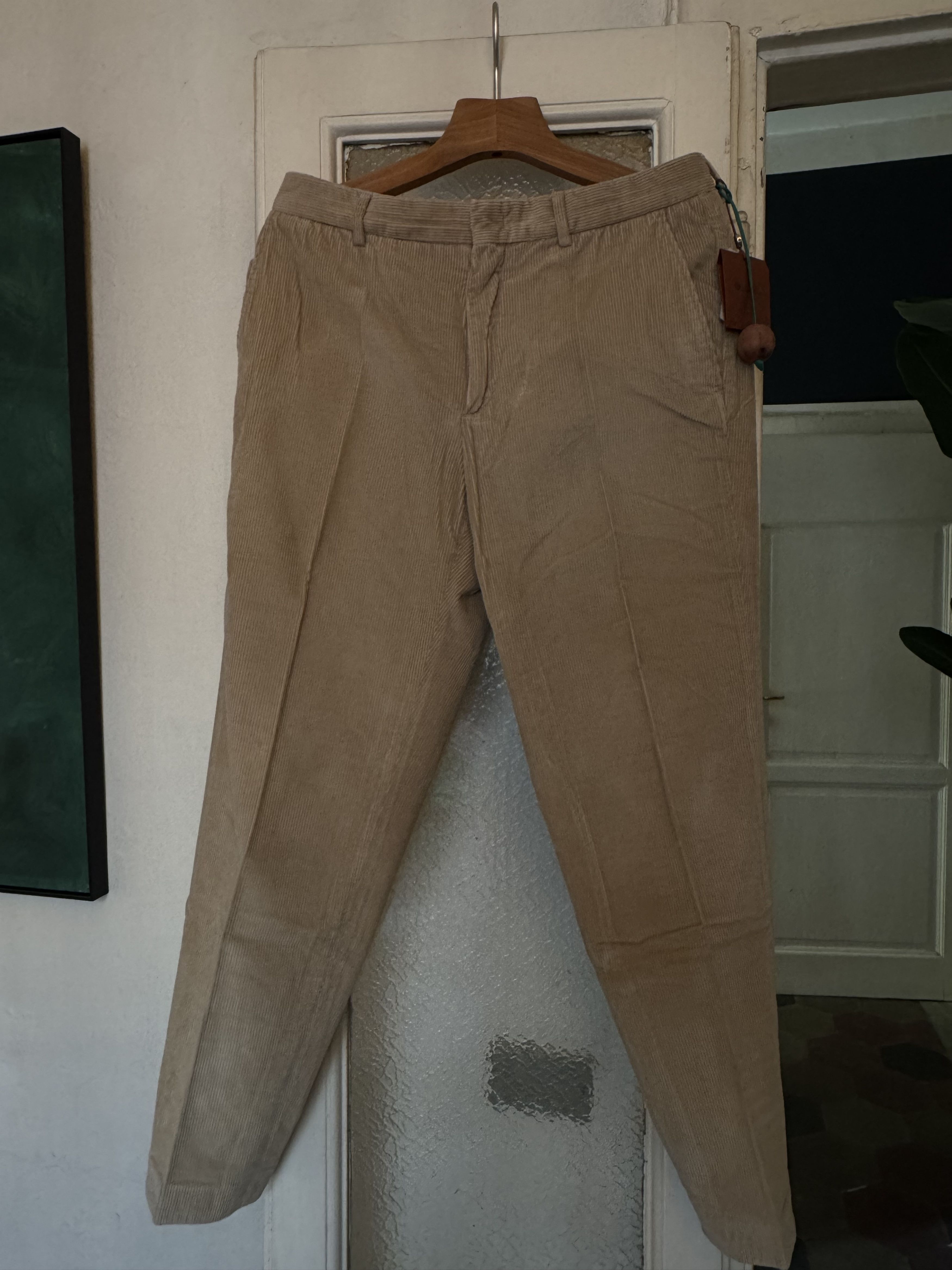 Loro Piana Jarno Hamptons Straight-Leg Cotton-Corduroy Trousers Size US 32 / EU 48 - 2 Thumbnail