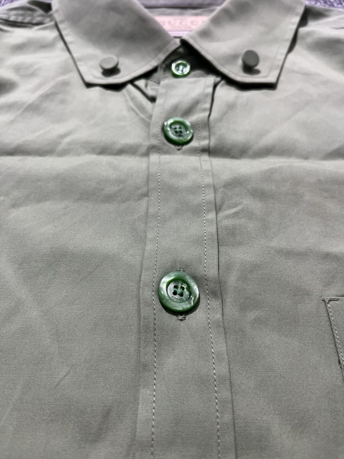 Gucci Rare! Gucci uniform shirt button Size US L / EU 52-54 / 3 - 5 Thumbnail