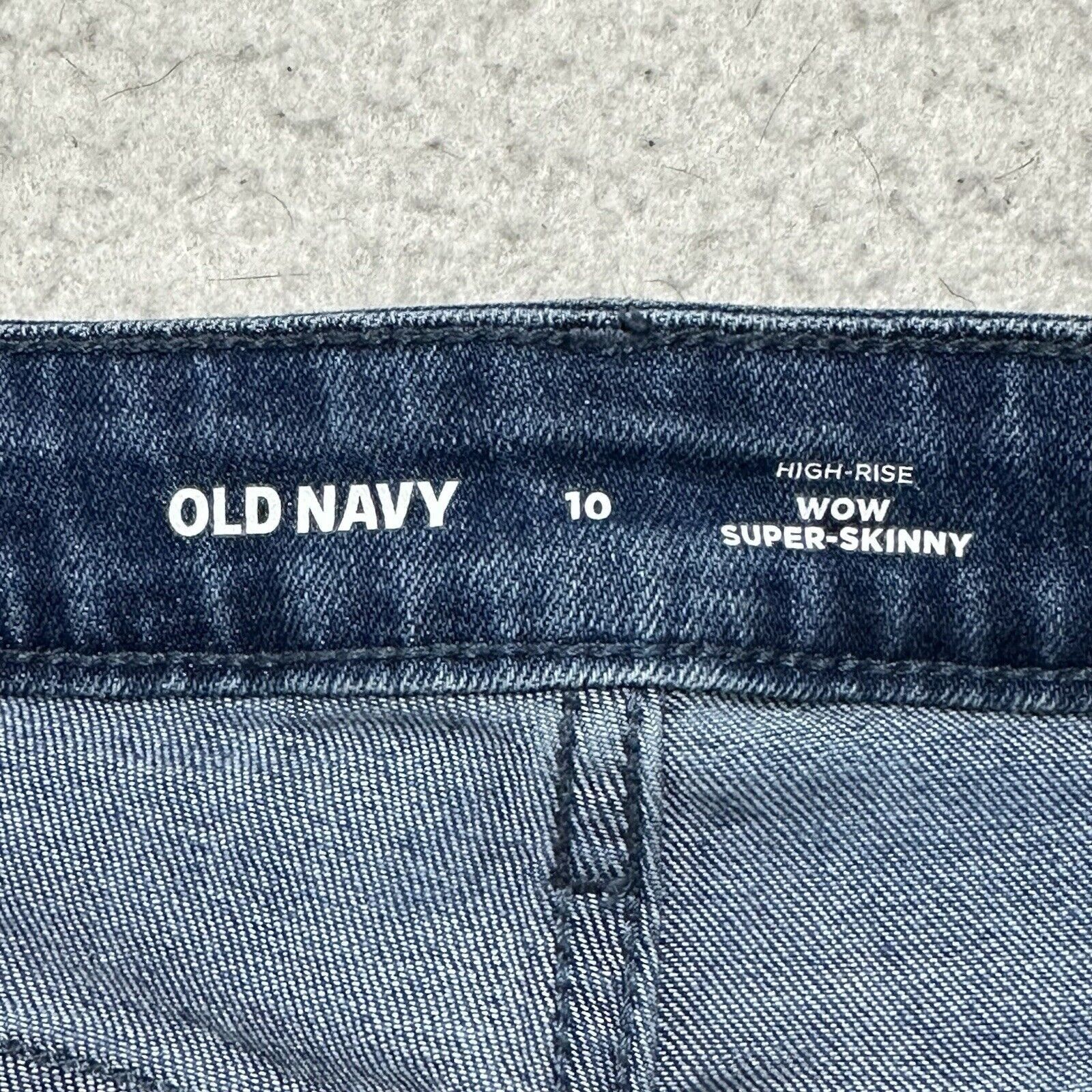 Old Navy Old Navy 10 High Rise Wow Super Skinny Blue Jeans (32x28) Size 32" / US 10 / IT 46 - 4 Thumbnail