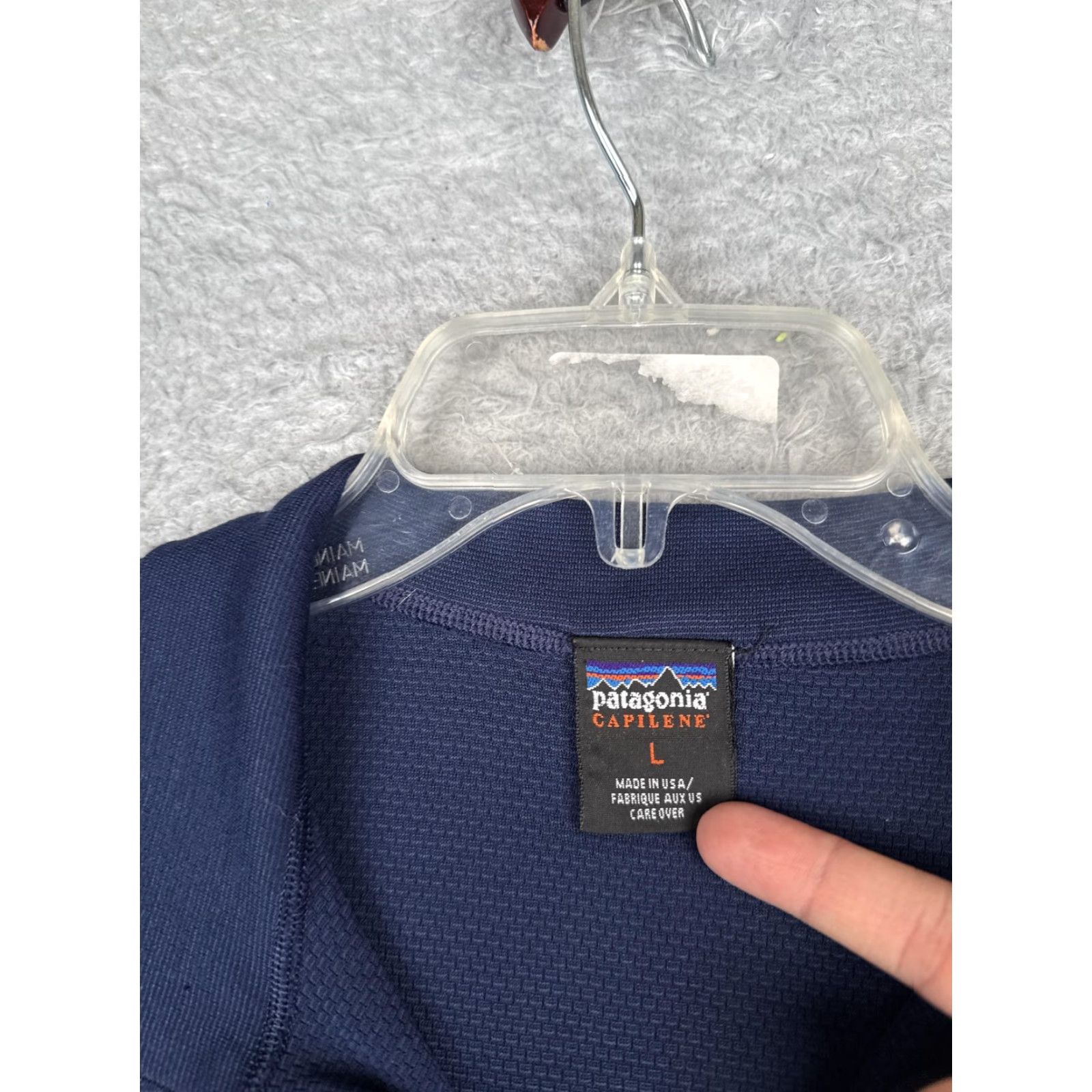 Patagonia VINTAGE Patagonia Shirt Mens Large Blue Long Sleeve 1/2 Zip Capilene USA Thermal Size US L / EU 52-54 / 3 - 6 Thumbnail