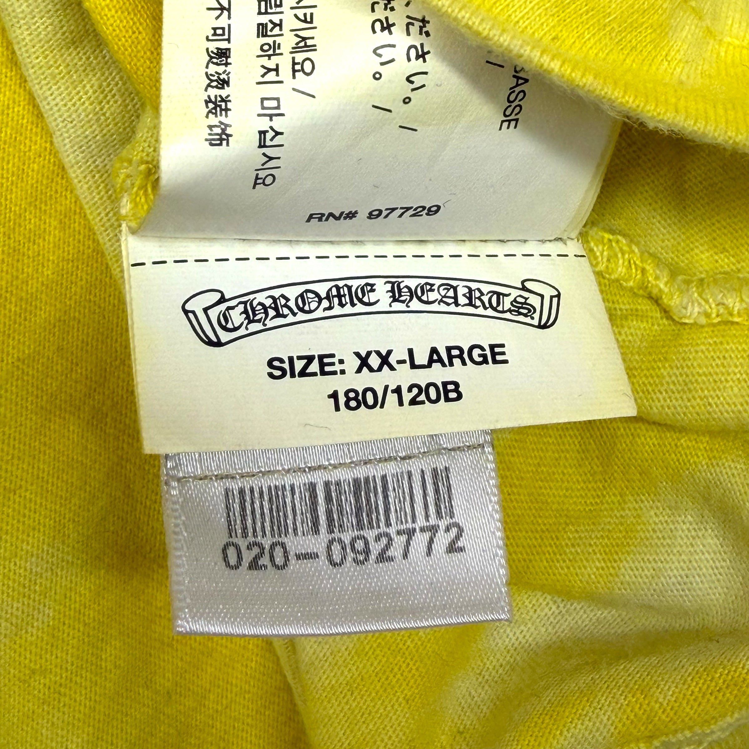 Chrome Hearts Chrome Hearts Triple Cross USA Yellow Dyed Tee XXL Size US XXL / EU 58 / 5 - 4 Thumbnail