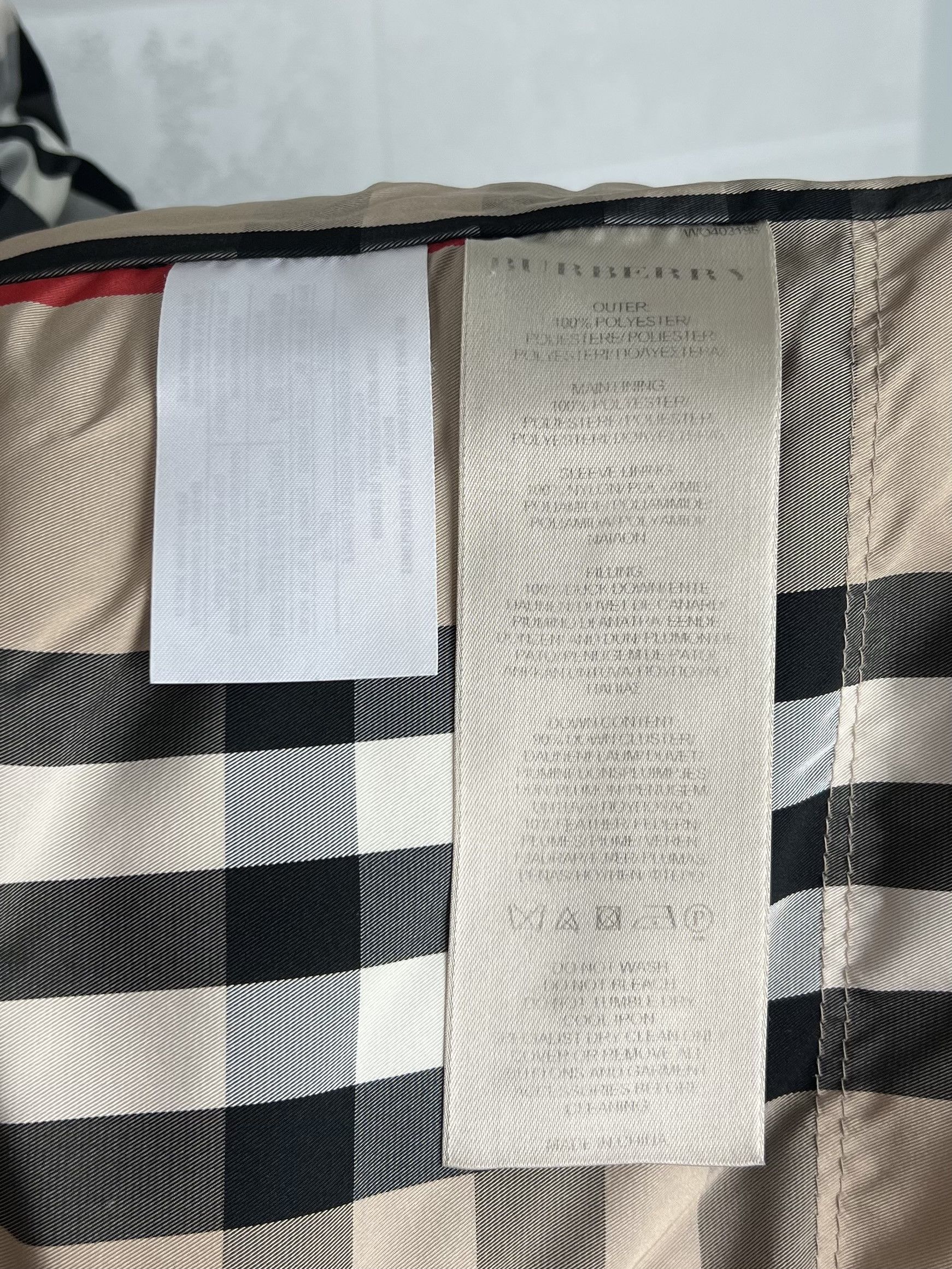 Burberry BURBERRY BRIT Down Puffer Jacket Nova Check Black Men's Size US M / EU 48-50 / 2 - 12 Thumbnail