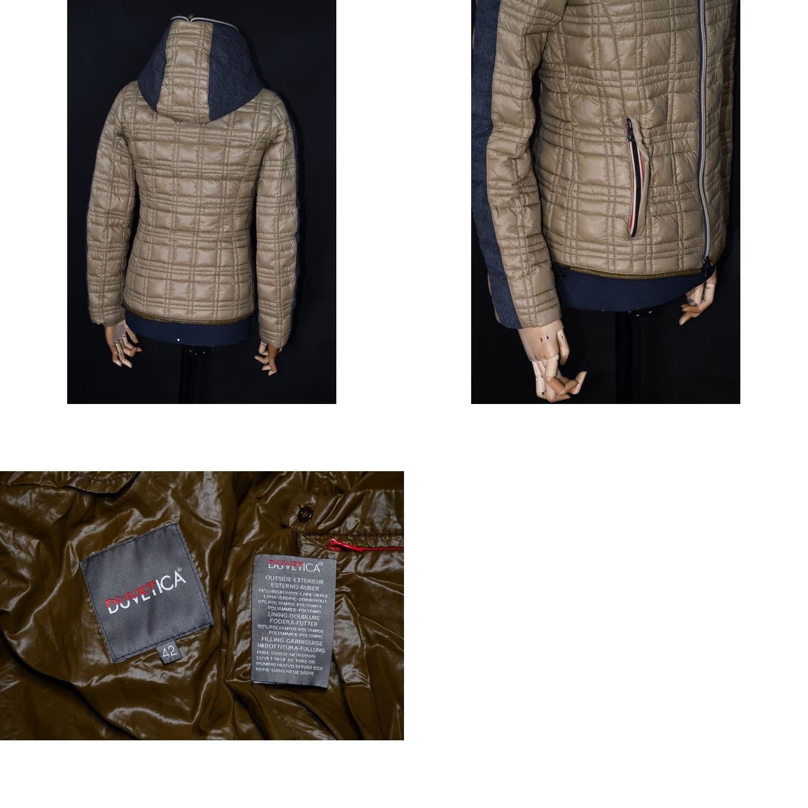 Duvetica Duvetica Jacket Women's Down Puffer Size 42 Multicolor Wool Polyamide Quilted Down Size M / US 6-8 / IT 42-44 - 9 Thumbnail