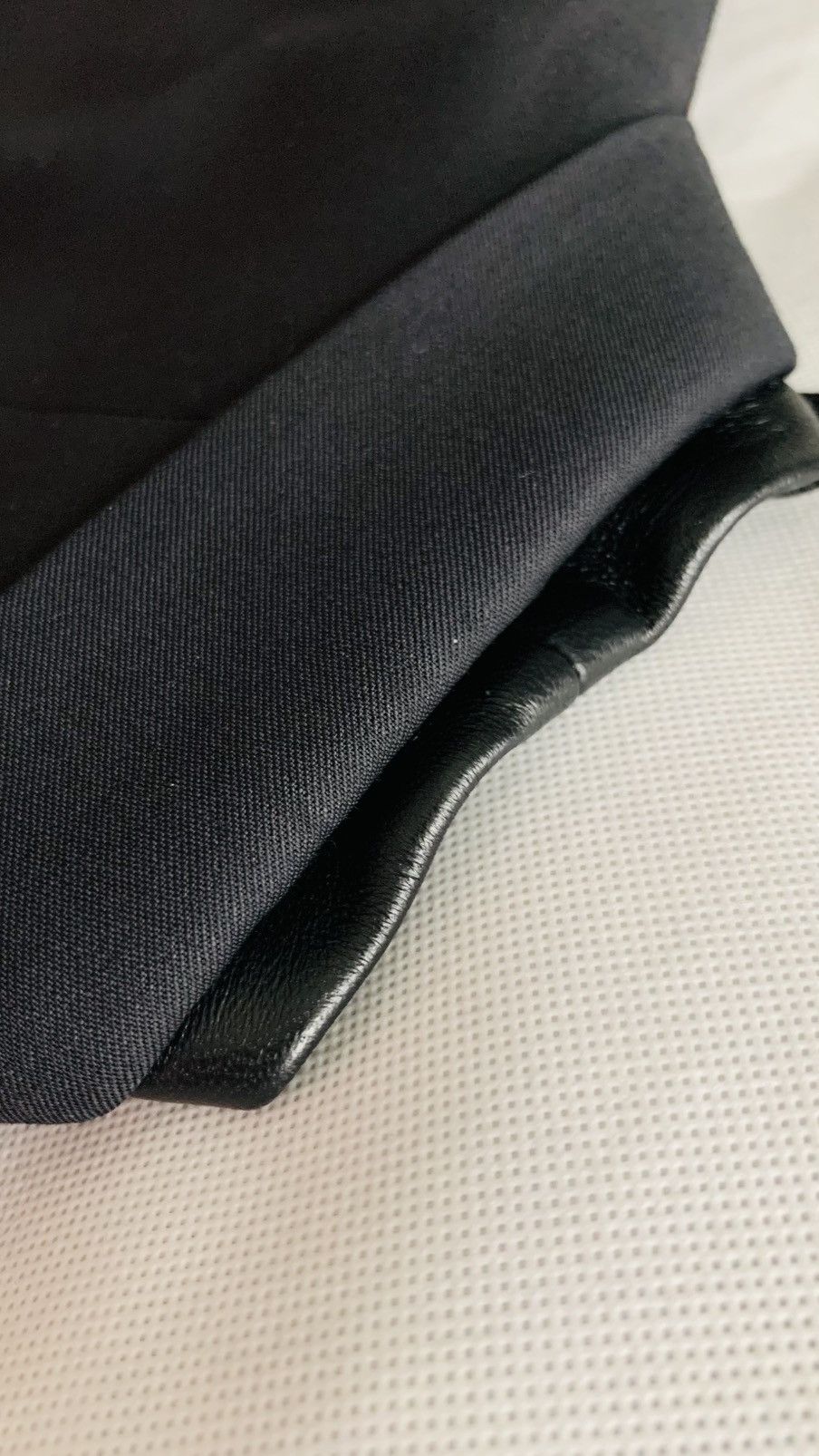 Amiri AMIRI Leather & Satin-Trimmed Wool-Twill Black Blazer, IT48 Size 48R - 9 Thumbnail