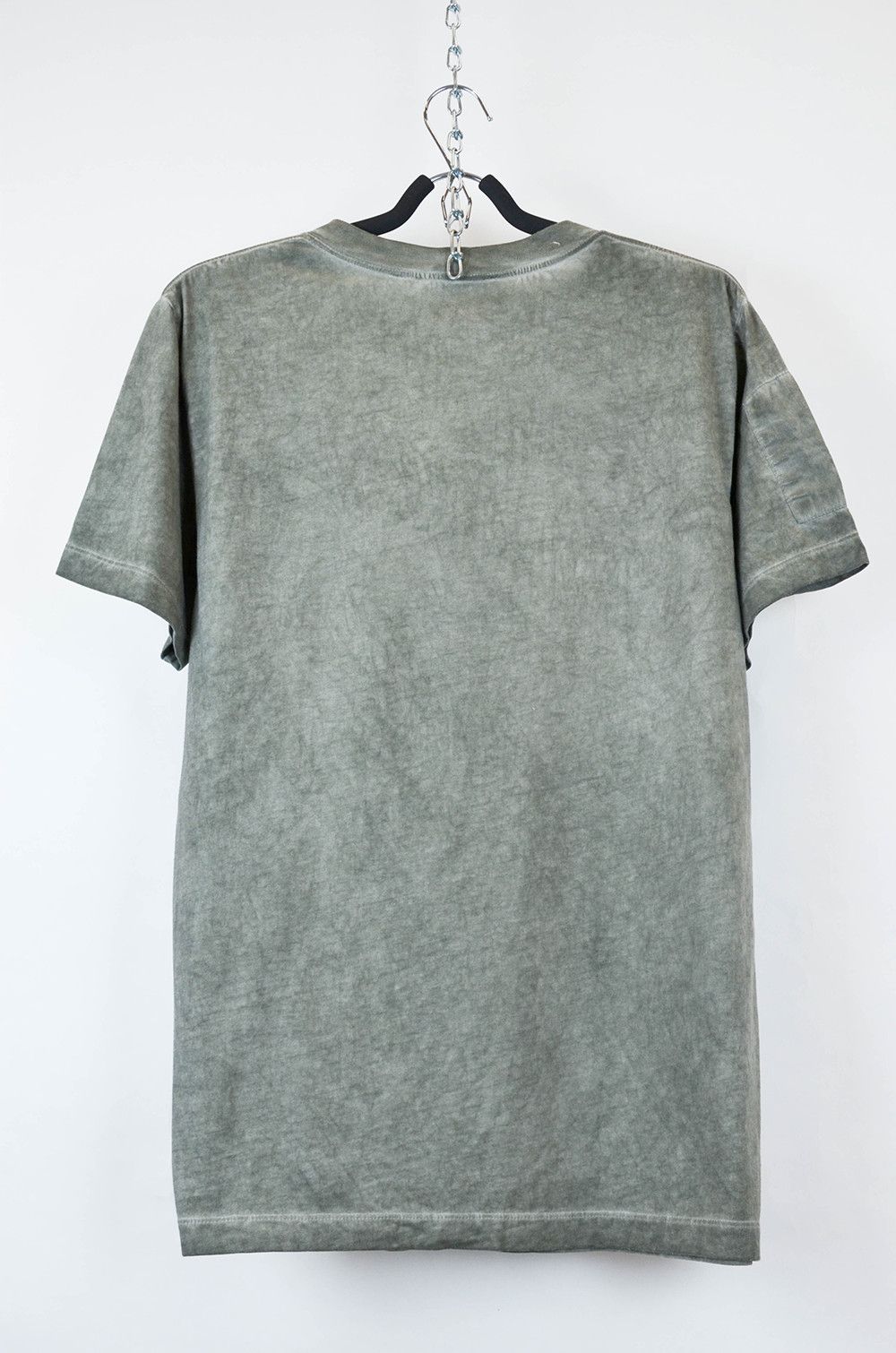 Helmut Lang Vintage Washed Olive Logo T-Shirt Size M