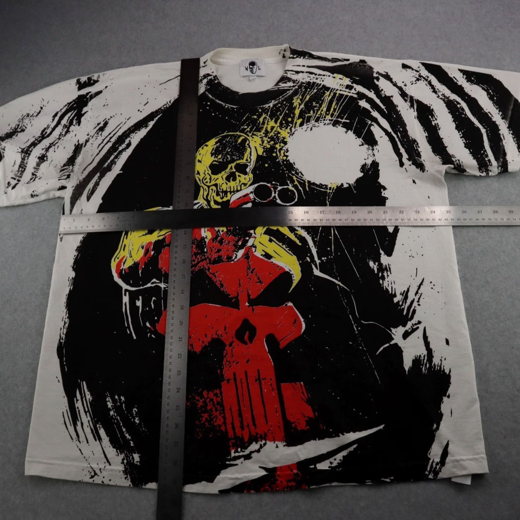 Warren Lotas Warren Lotas Marvel Punisher MENS XL White T-Shirt Size US XL / EU 56 / 4 - 3 Thumbnail