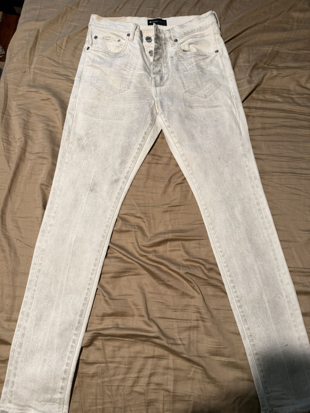 Purple Brand Purple jeans white/grey size 31 Size US 31 - 1 Thumbnail