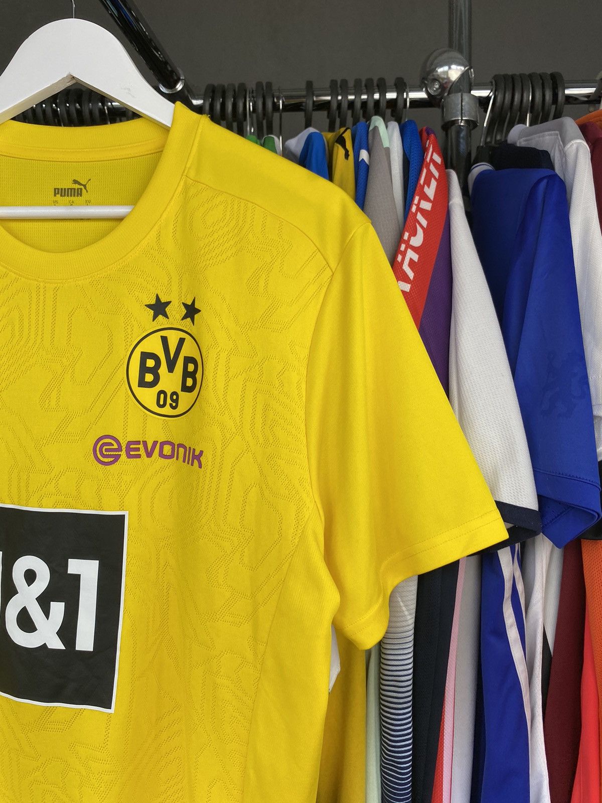 Nike 2016/17 PUMA BORUSSIA DORTMUND SOCCER FOOTBALL JERSEY SHIRT Size US L / EU 52-54 / 3 - 4 Thumbnail