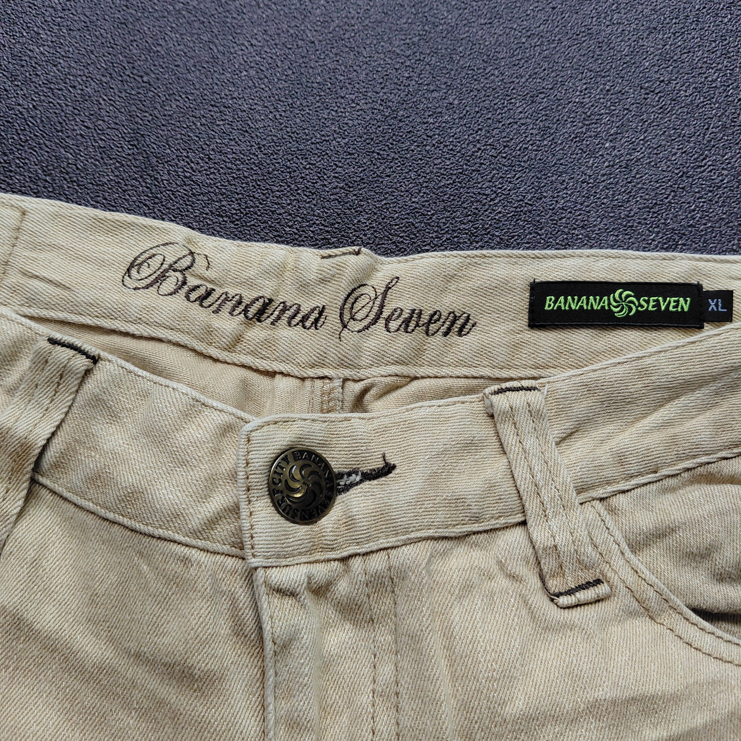Japanese Brand Y2k Vintage Banana Seven Acid Wash Pants Size US 35 - 6 Thumbnail