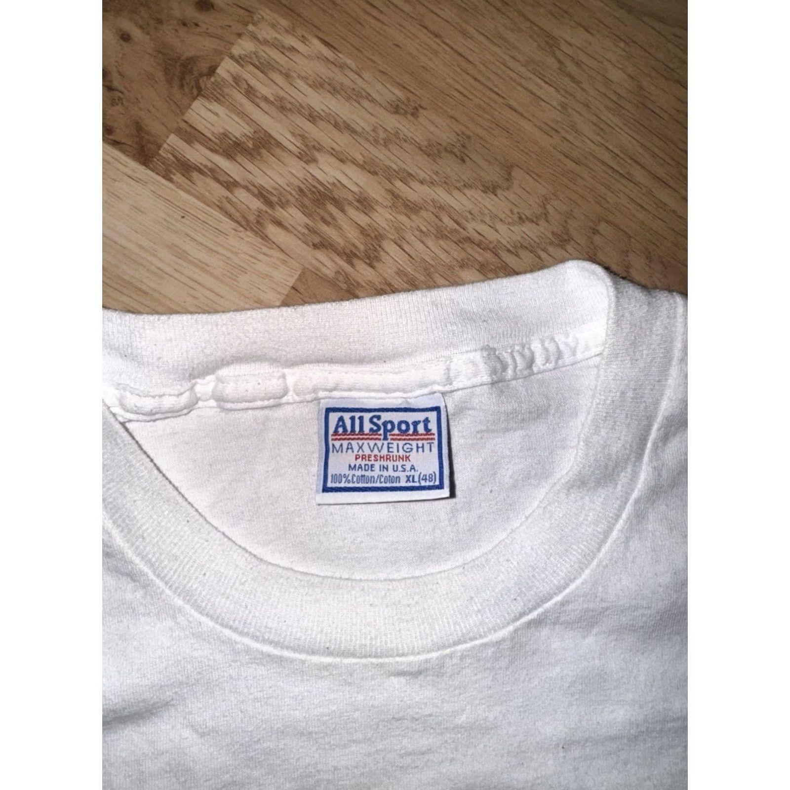 Vintage VINTAGE All Sport T Shirt XL White Graphic Print TV Dog Nipper Promo Movie 90s Stitch Mens Regular Short Sleeve Crew Neck Long Description? Size US XL / EU 56 / 4 - 2 Thumbnail
