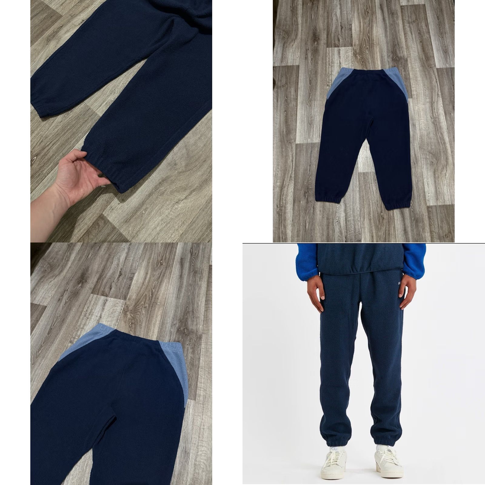 Adidas ADIDAS FLEECE SWEATPANTS Size L NAVY BLUE Y2K RARE PANTALONE MEN’S Size US 33 - 8 Thumbnail