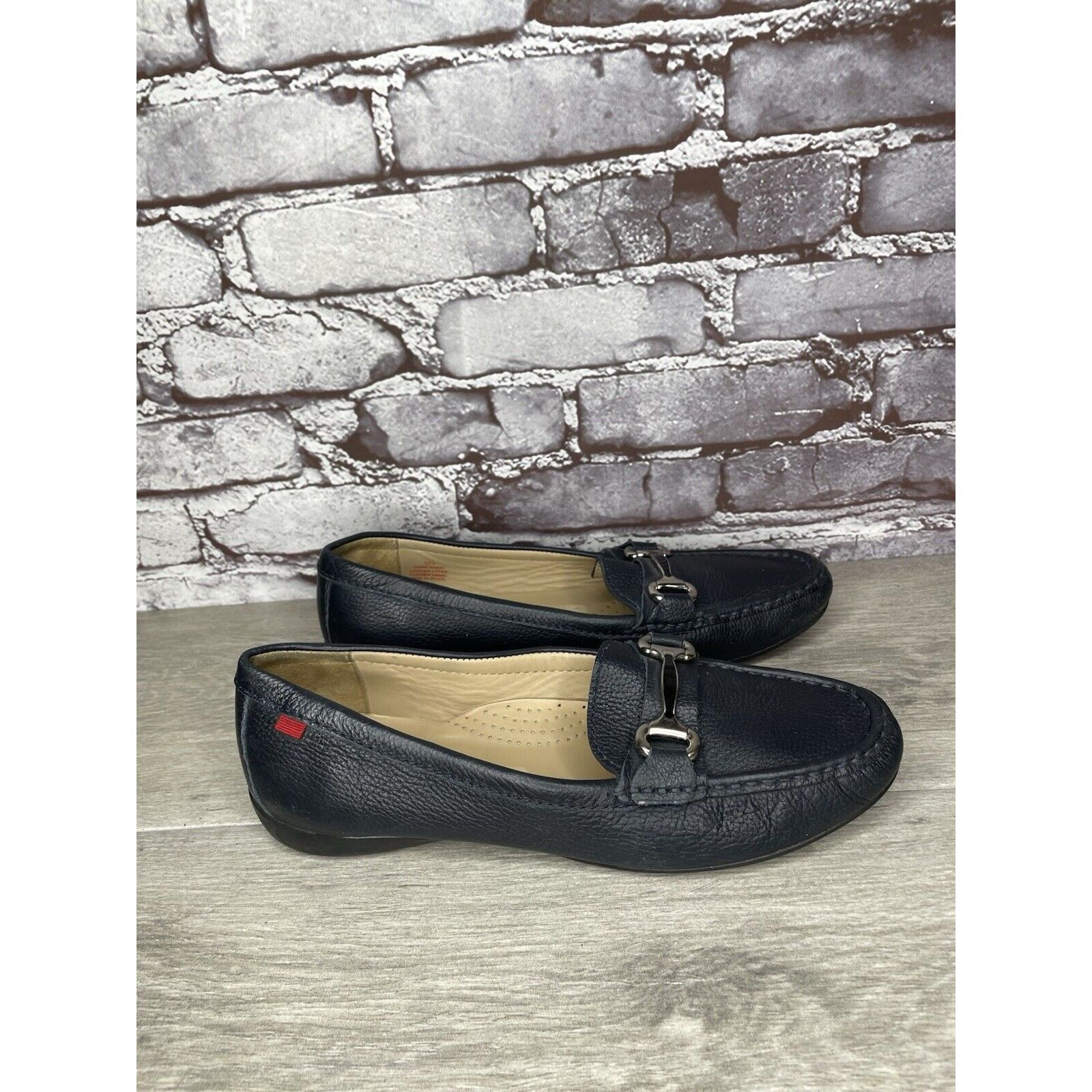 Joseph Marc Joseph New York Grand Street Blue Leather Loafers Women Size US 10.5 / IT 40.5 - 15 Thumbnail