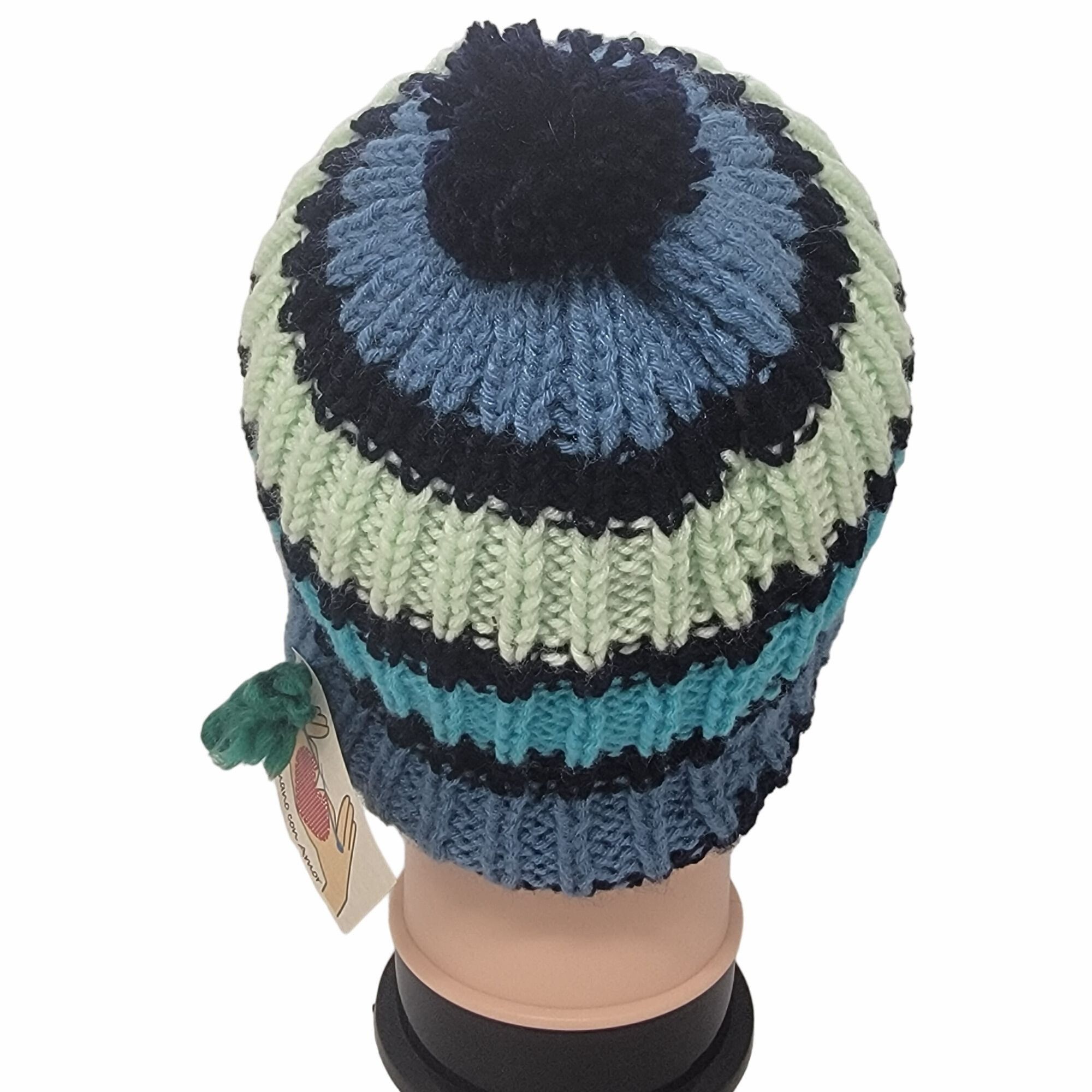 Other ⭐Oz Chunky Handmade Knit Hat Pom Pom Adult unisex Beanie hat Size ONE SIZE - 4 Thumbnail