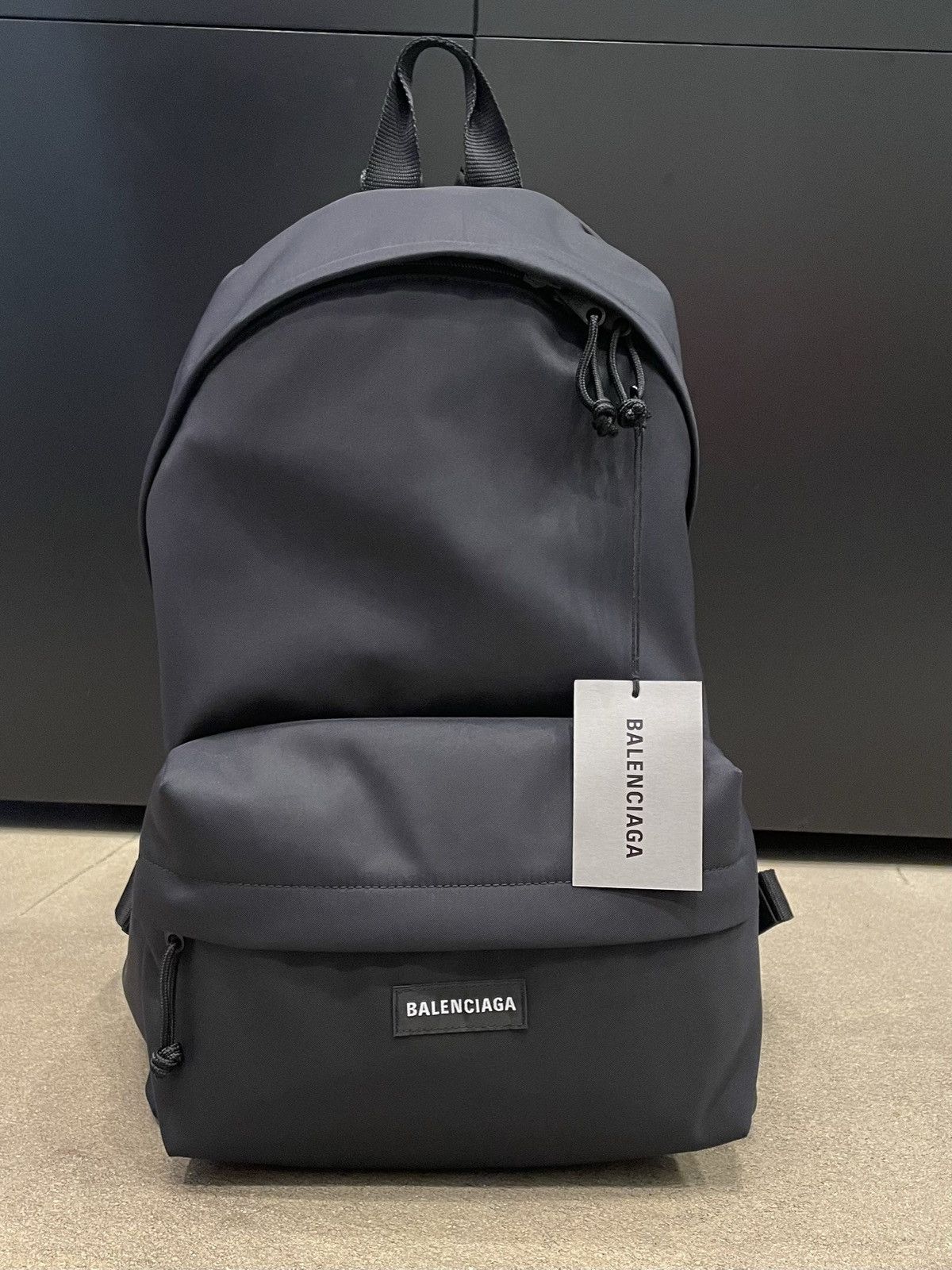 image of Balenciaga Reversible Explorer Backpack in Black, Men's