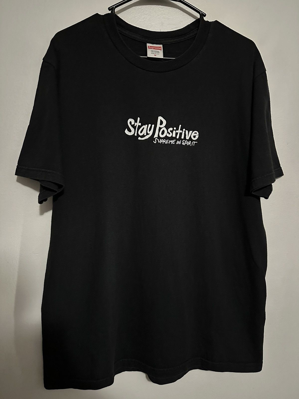 Supreme Supreme Stay Positive Tee Size US M / EU 48-50 / 2 - 1 Thumbnail