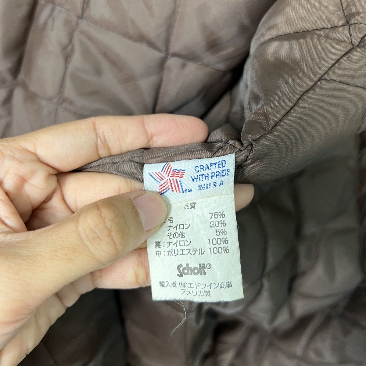 Schott 🔥 RICH BROWN SCHOTT NAVY PEACOAT MADE IN USA Size US M / EU 48-50 / 2 - 17 Thumbnail