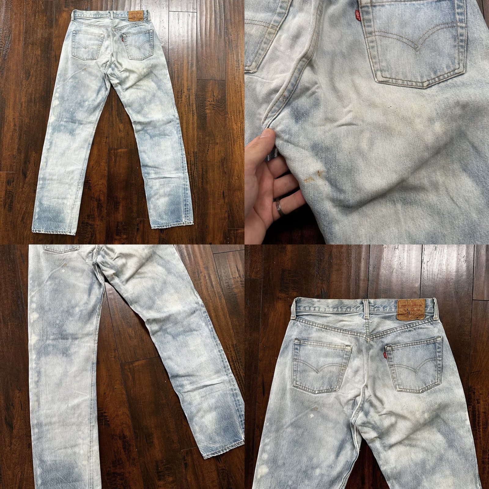 Levi's VINTAGE Levi's 501 XX Jeans Denim Regular 32x36 Light Wash Blue USA 80s 90s Straight Mens Jeans Size US 32 / EU 48 - 11 Thumbnail