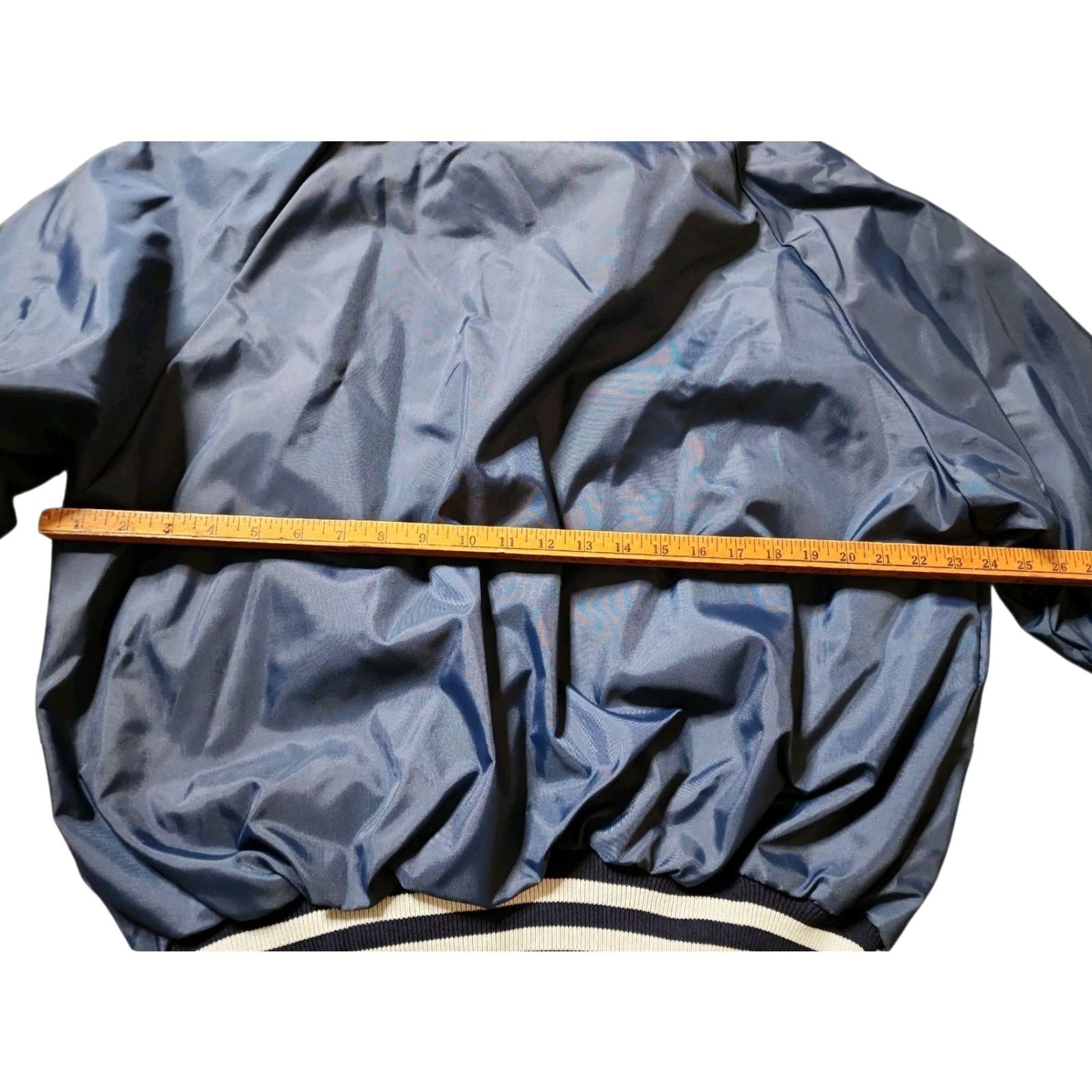 Vintage VINTAGE 80s Robby Sportswear Florida Power Construction 1M Safe Hours Nylon Jacket XL Blue Mens Bomber Jacket 80s Workwear Size US XL / EU 56 / 4 - 3 Thumbnail