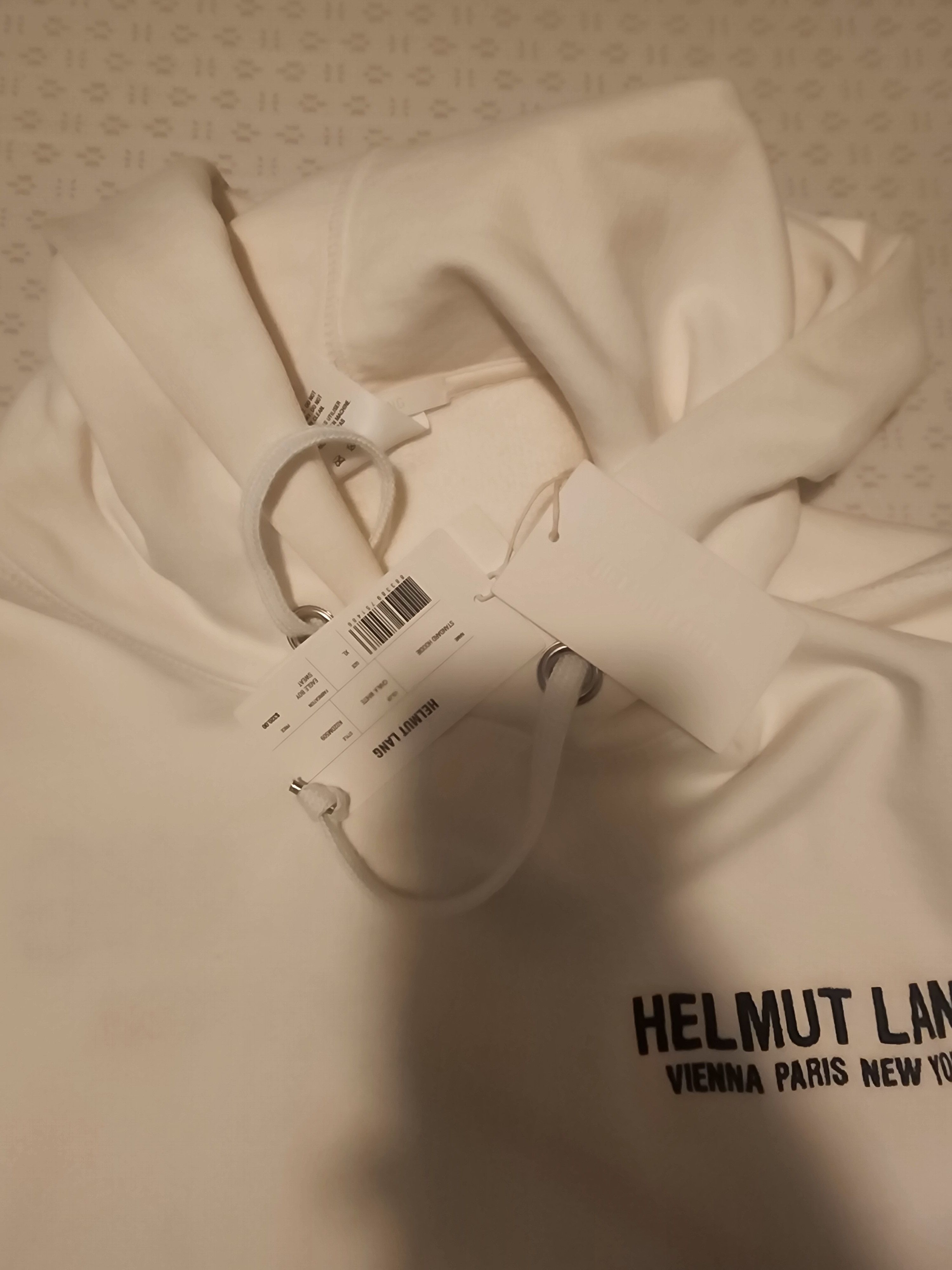 Helmut Lang Helmut Lang Eagle Hoodie Men's XL White Size US XL / EU 56 / 4 - 13 Thumbnail