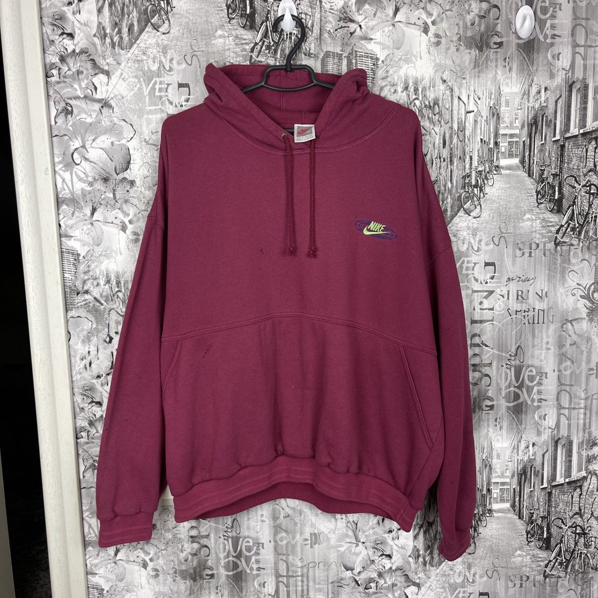 Nike Vintage Nike hoodie Nike Athletic 90s boxyfit big logo Size US XL / EU 56 / 4 - 1 Thumbnail