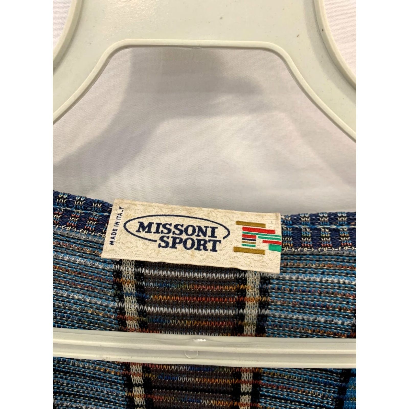 Missoni Missoni Sport Cardigan Sweater Italy Multicolor Knit Blue XL Men Adults 51 Chest Button Front Relaxed Knit Pattern 70% Cotton Rayon Nylon Green? Size US XL / EU 56 / 4 - 3 Thumbnail