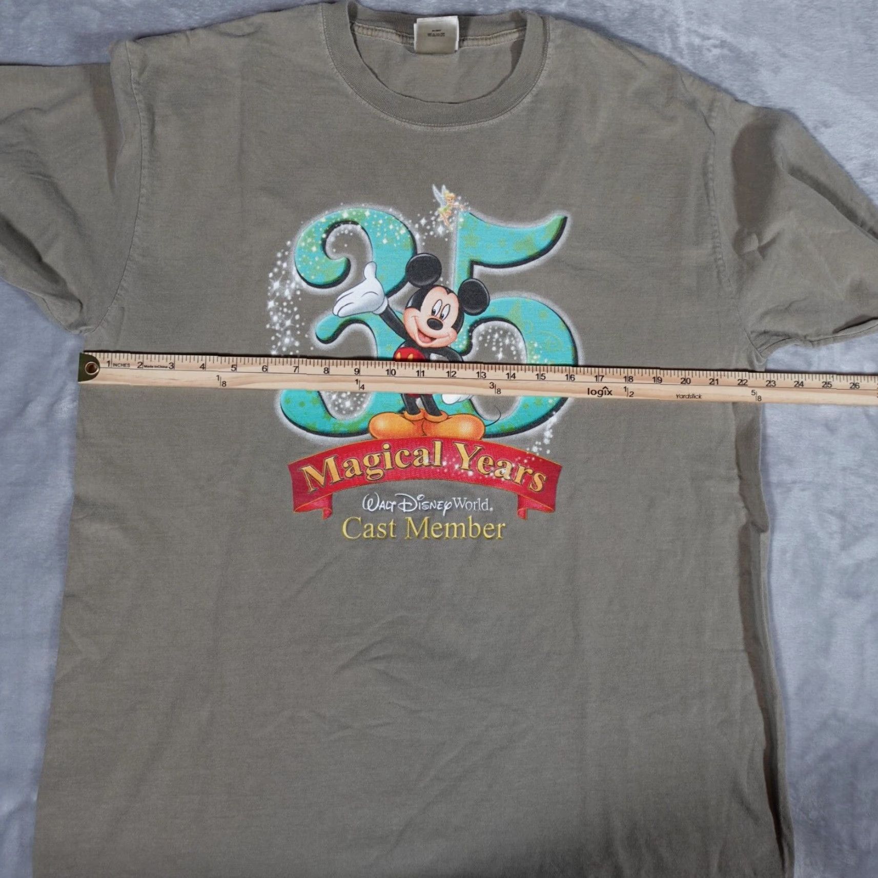 Disney VINTAGE Disney T-Shirt Long Sleeve Mens Large Relaxed Fit Brown Graphic Print Y2K 2006 Size US L / EU 52-54 / 3 - 6 Thumbnail