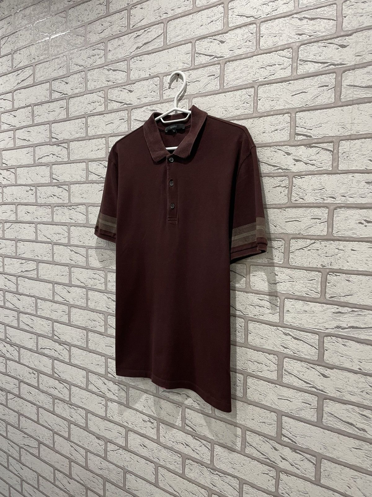 Gucci Gucci Brown Polo Shirt T Shirt Tee Size US M / EU 48-50 / 2 - 2 Thumbnail