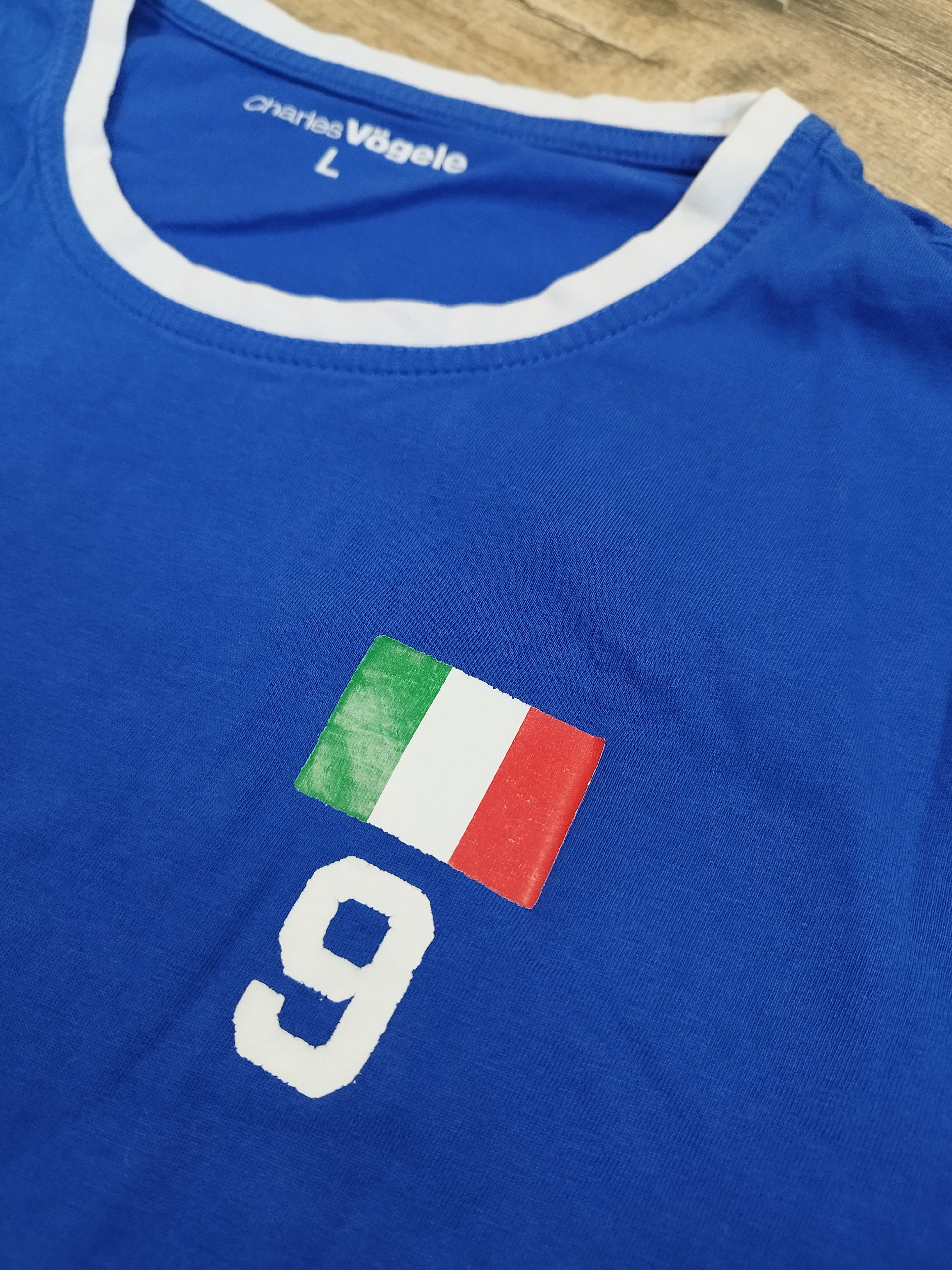 Other Italia #9 Soccer Jersey T-Shirt Size L Italy Football Tee Size US L / EU 52-54 / 3 - 4 Thumbnail