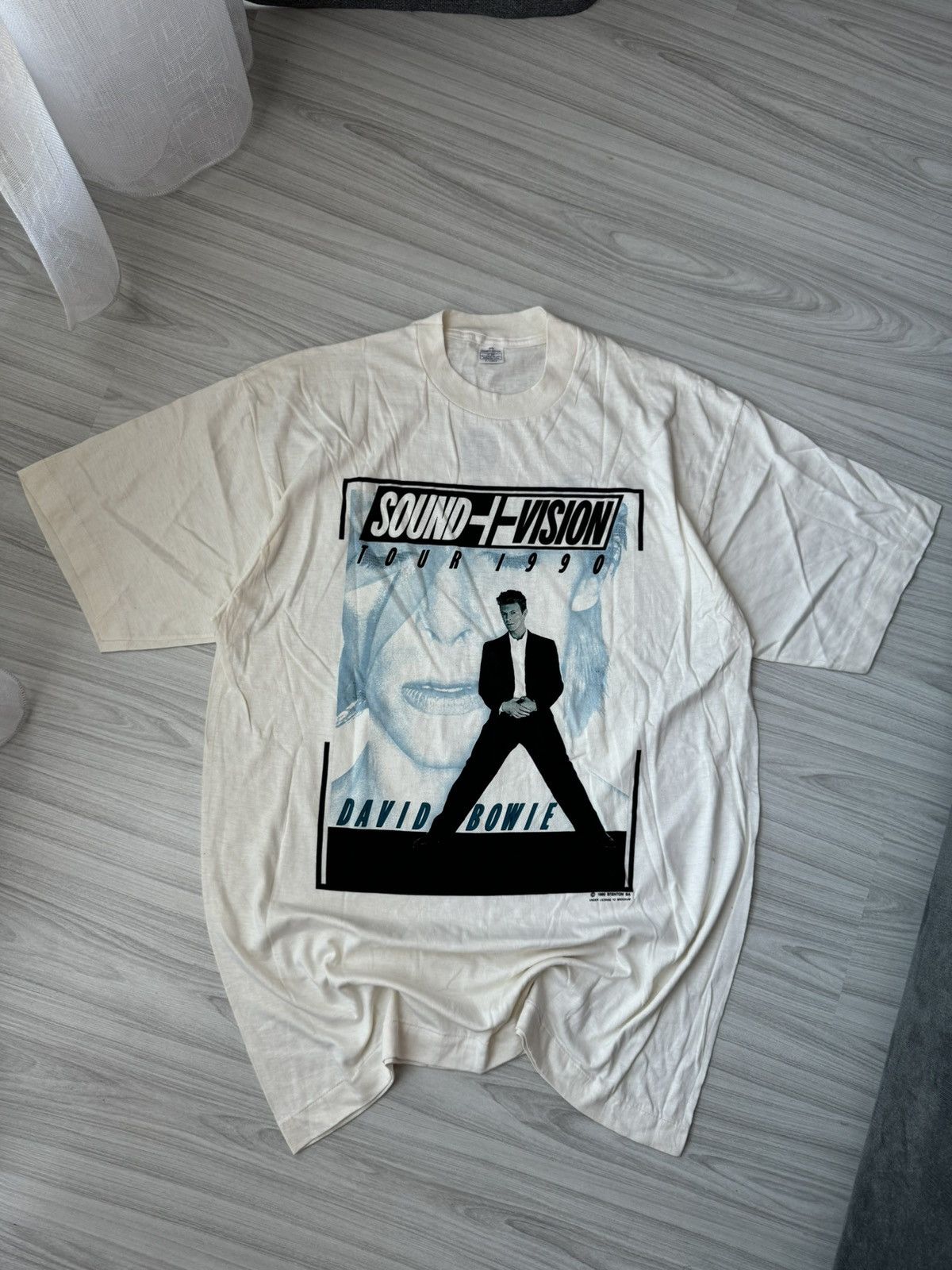 Band Tees × Vintage Vintage 1990 David Bowie Sound Vision Tour Tee Size US XL / EU 56 / 4 - 1 Thumbnail