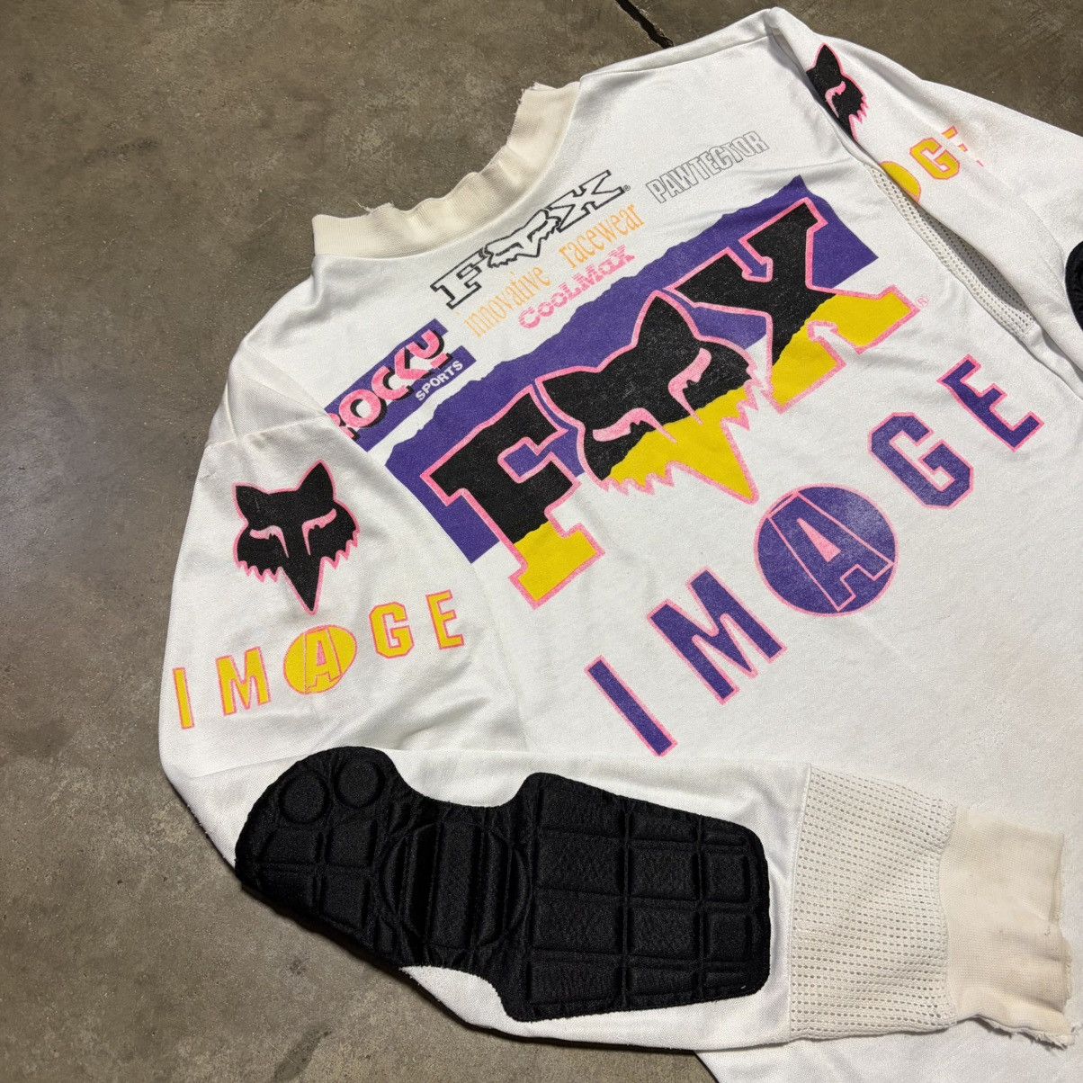 Fox Racing Vintage Fox Racing Image BMX Motocross Jersey Padded 90s Size US M / EU 48-50 / 2 - 5 Thumbnail